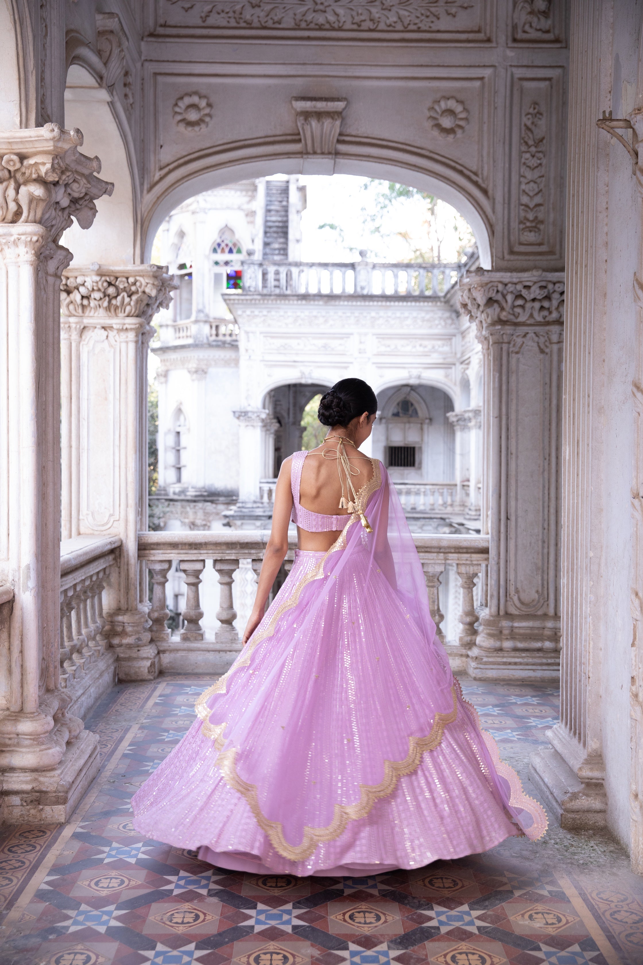Ira – lilac lehenga, bisouNYC