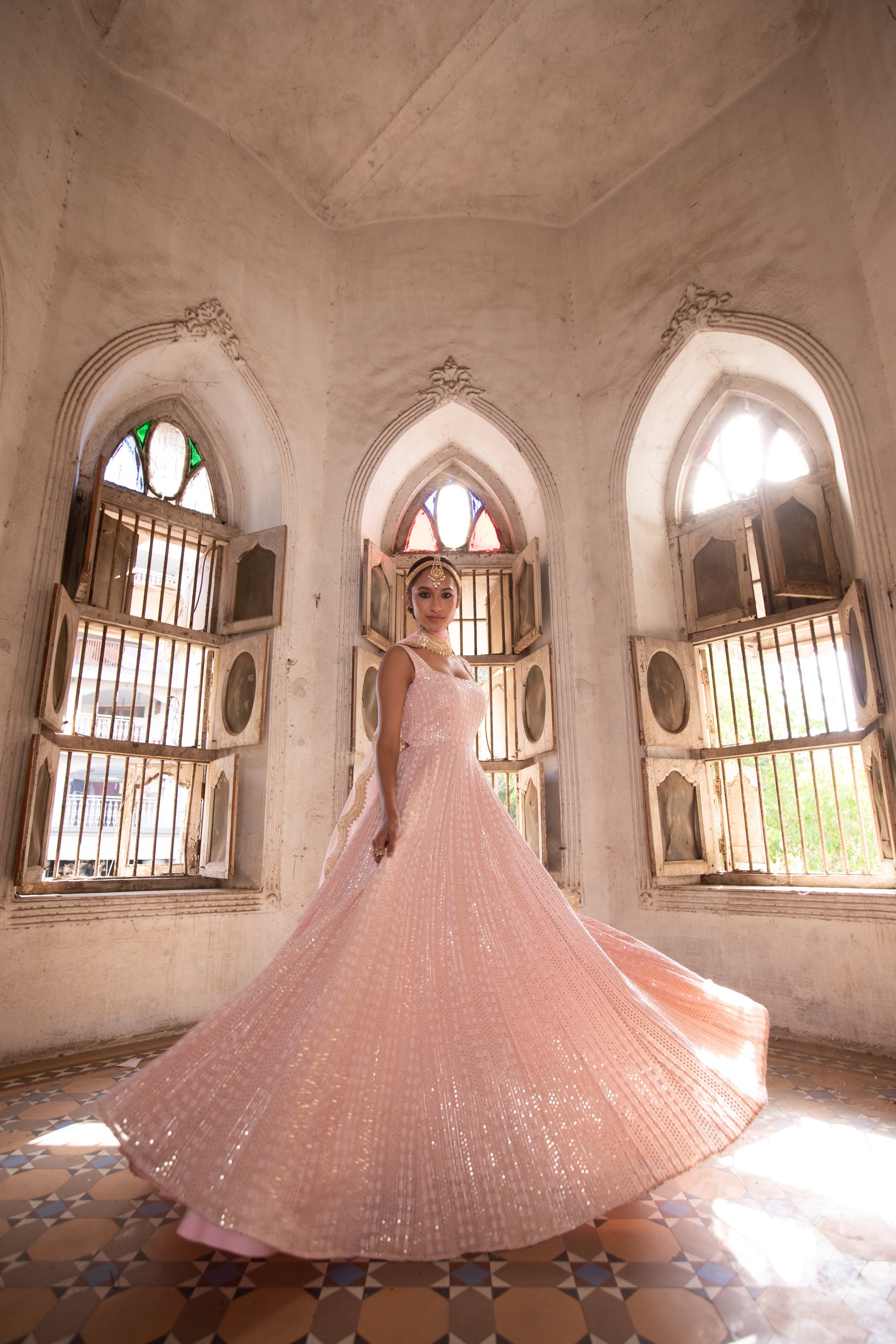 Kiara – blush dress, bisouNYC