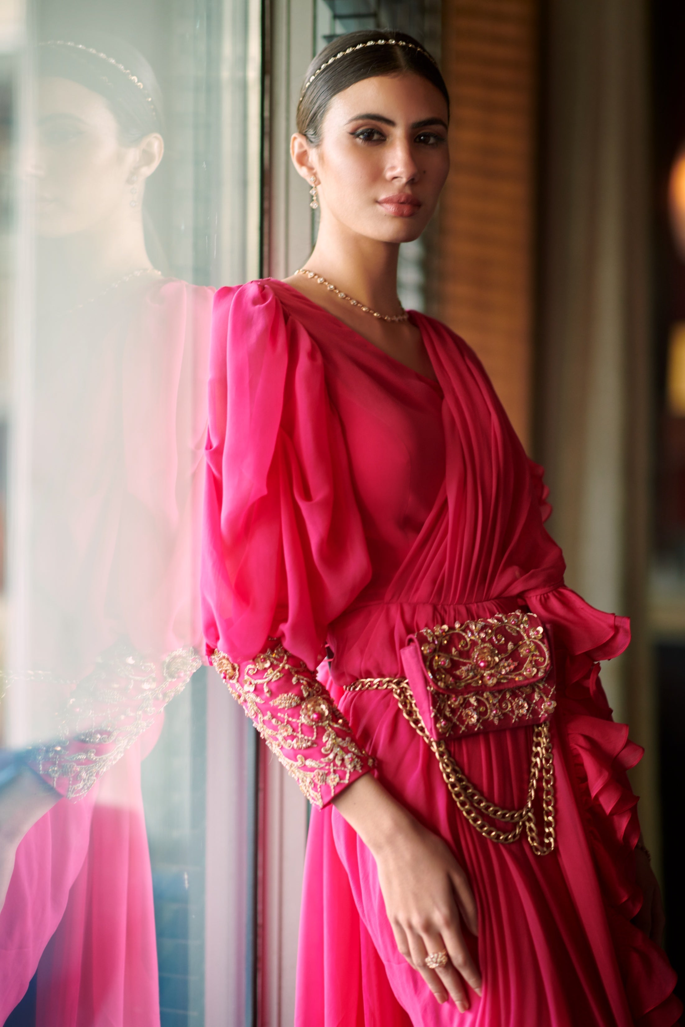 Lana – georgette saree, bisouNYC