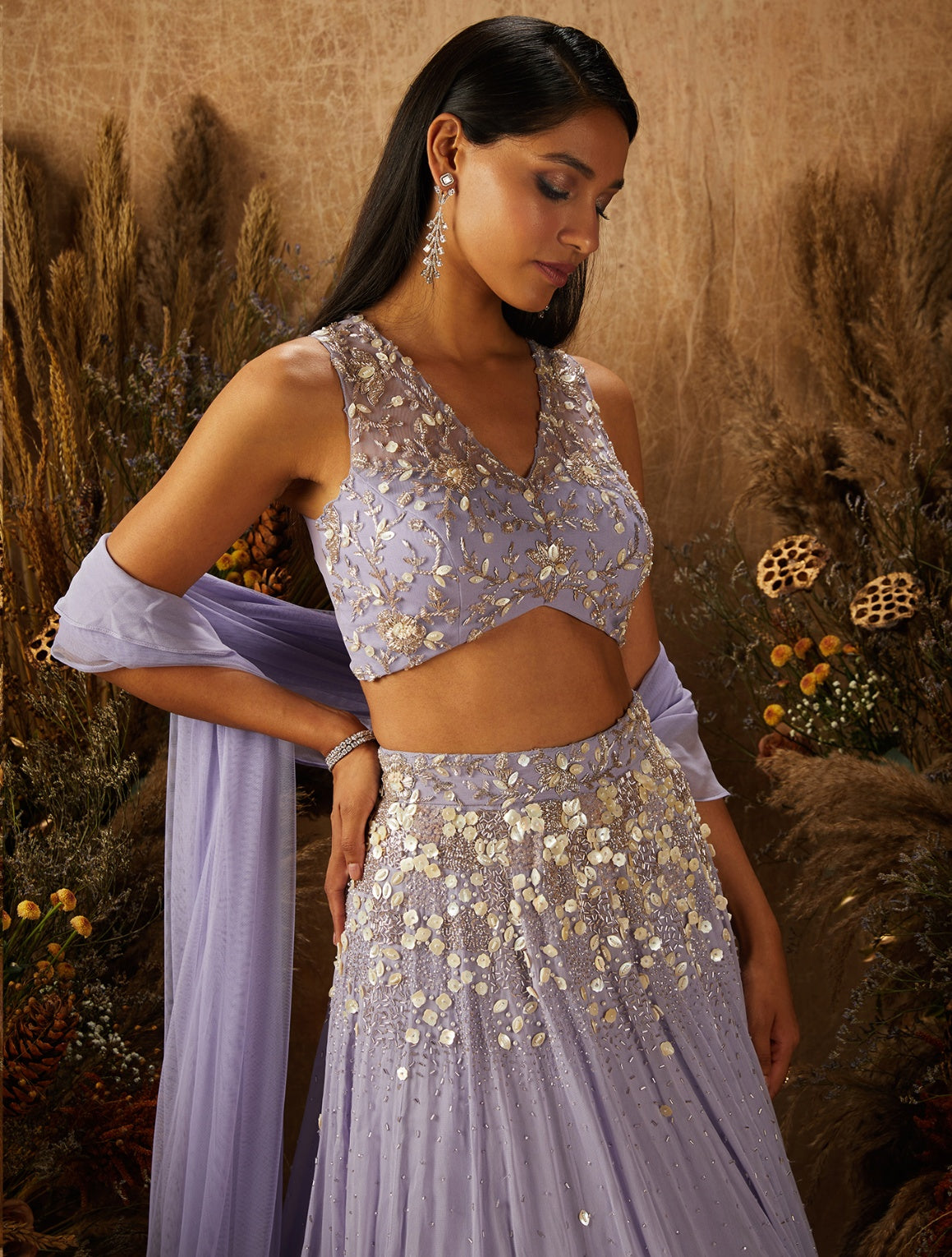 Laura – purple lehenga, bisouNYC