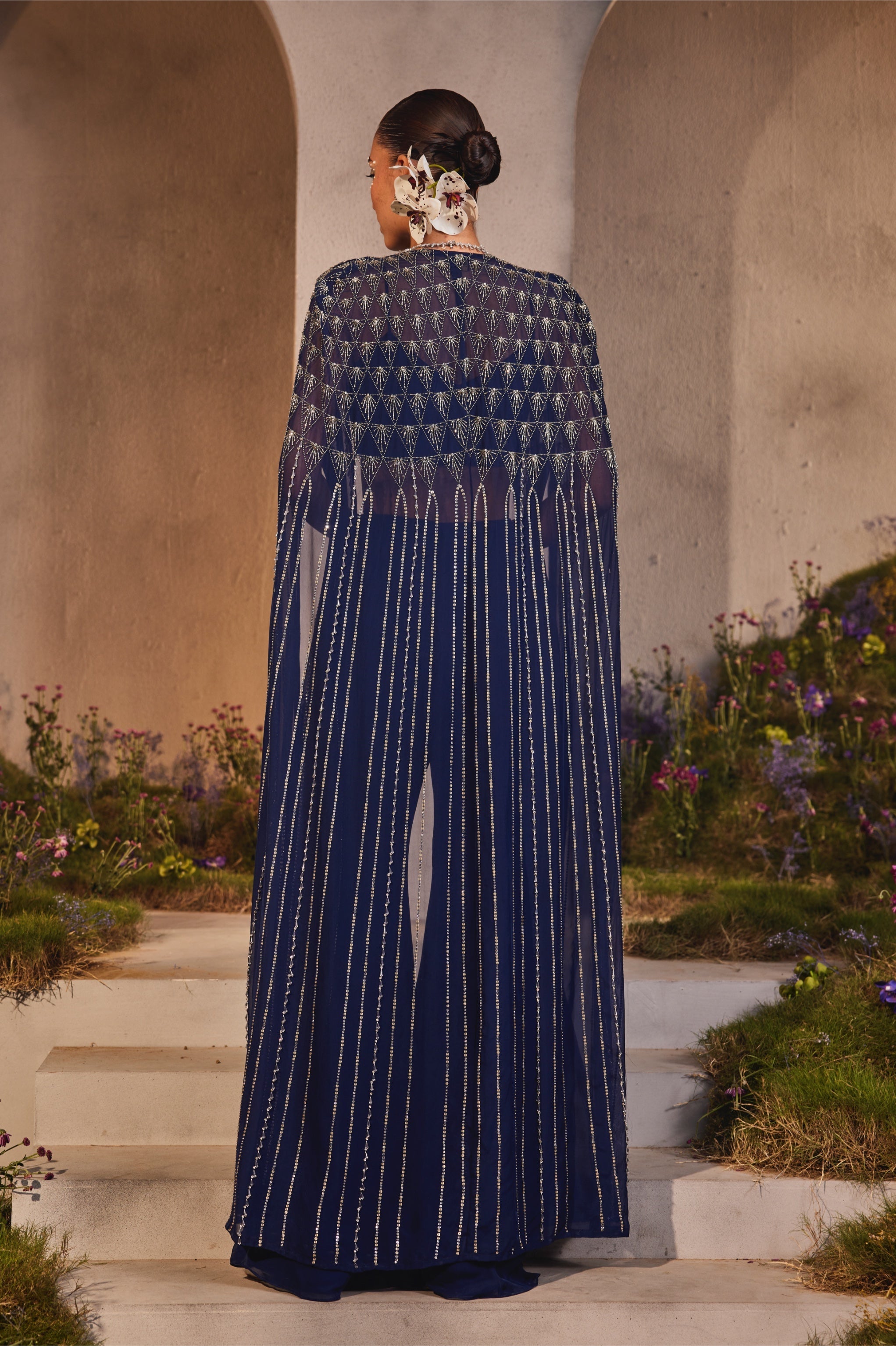 Lexi – blue organza suit, bisouNYC