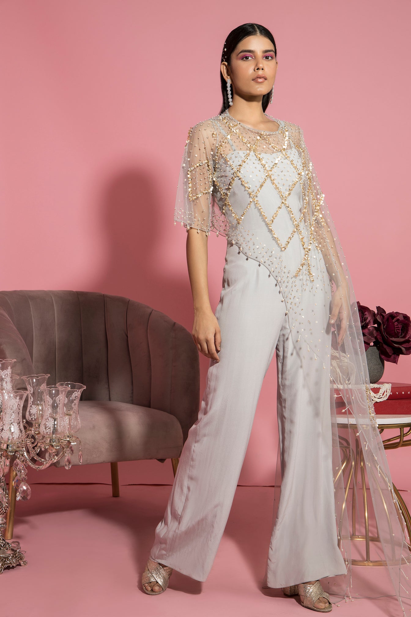 Lia – grey suit, bisouNYC