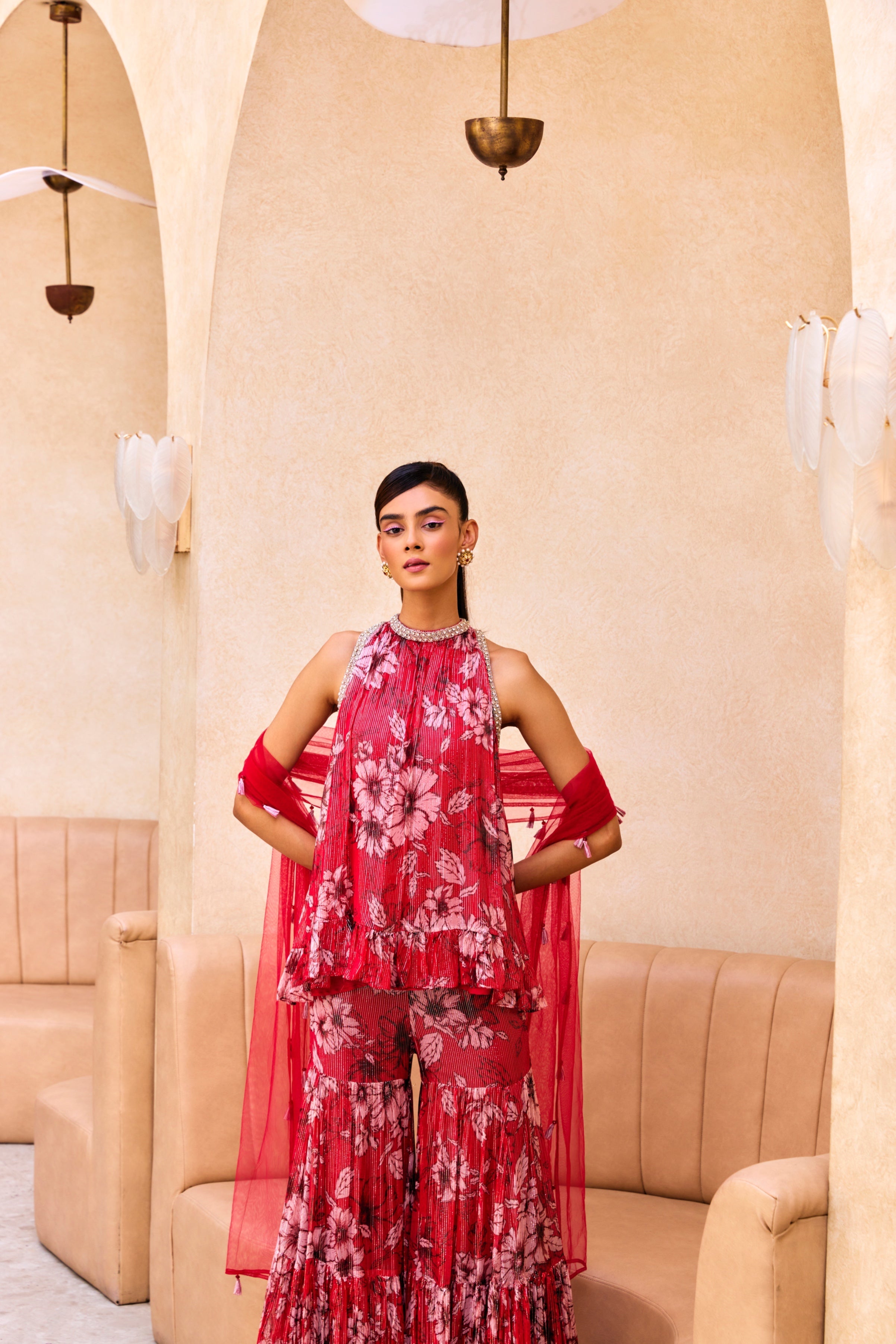Lola – red suit, bisouNYC