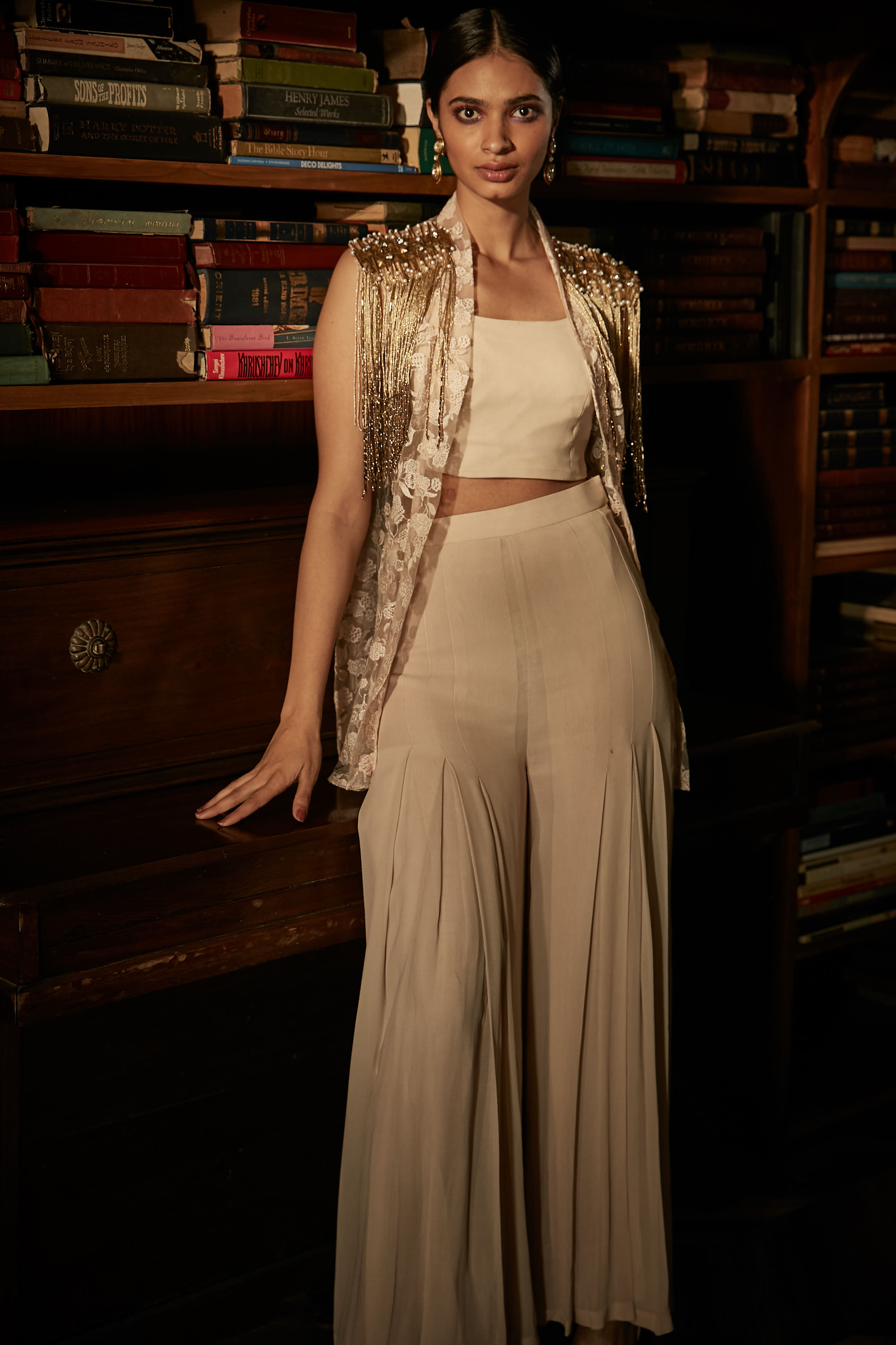Maira – ivory net suit, bisouNYC