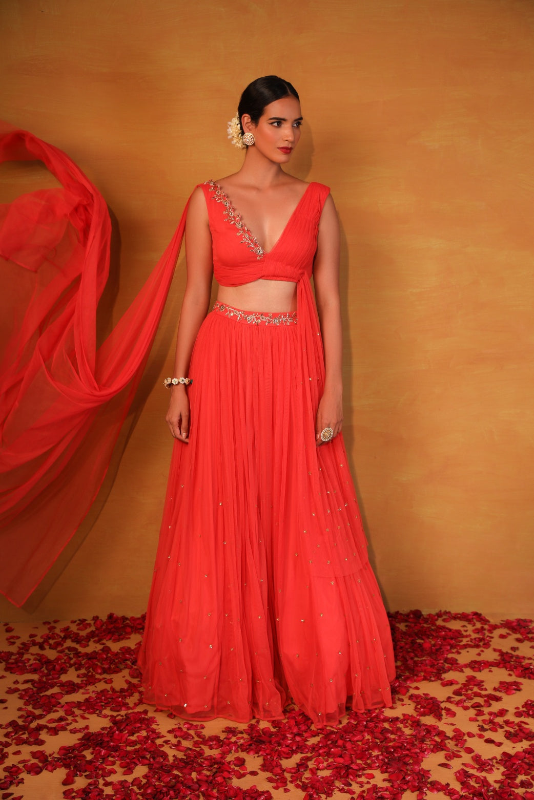Mira – net lehenga, bisouNYC