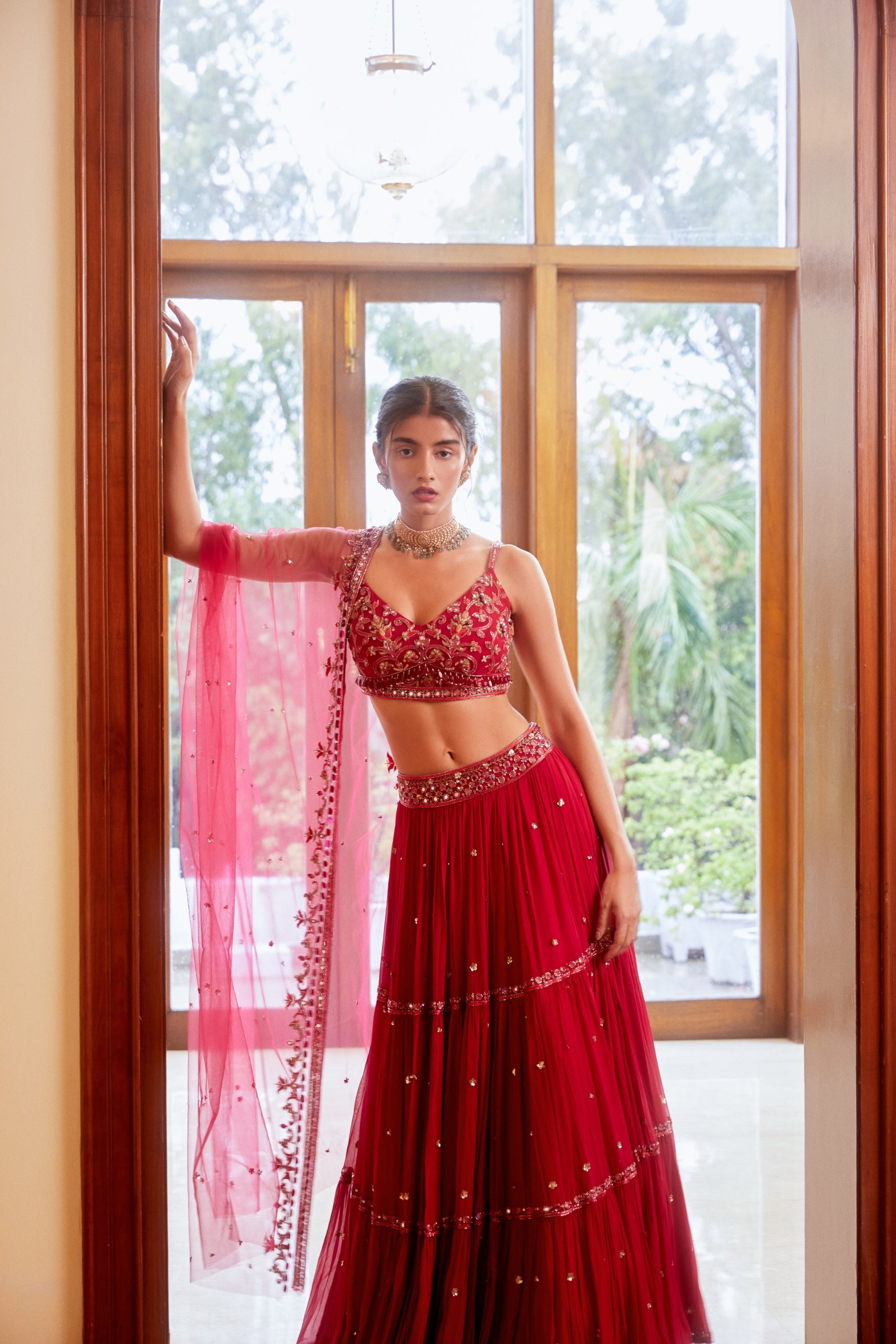 Mohini – fuchsia lehenga, bisouNYC