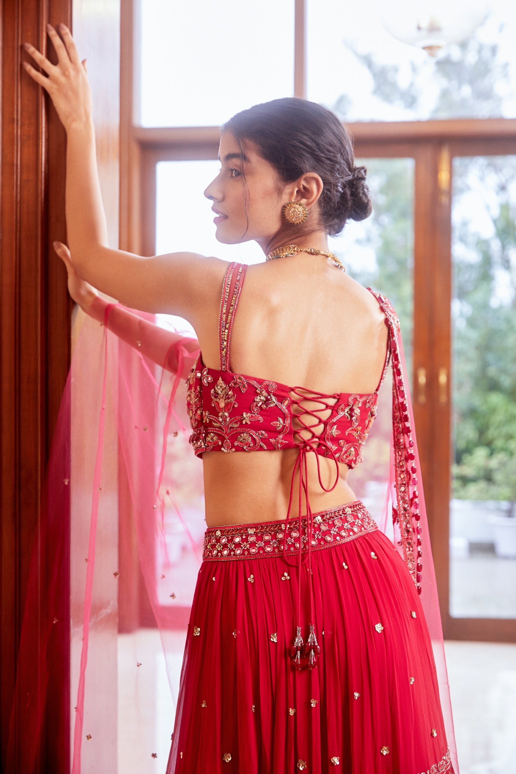 Mohini – fuchsia lehenga, bisouNYC