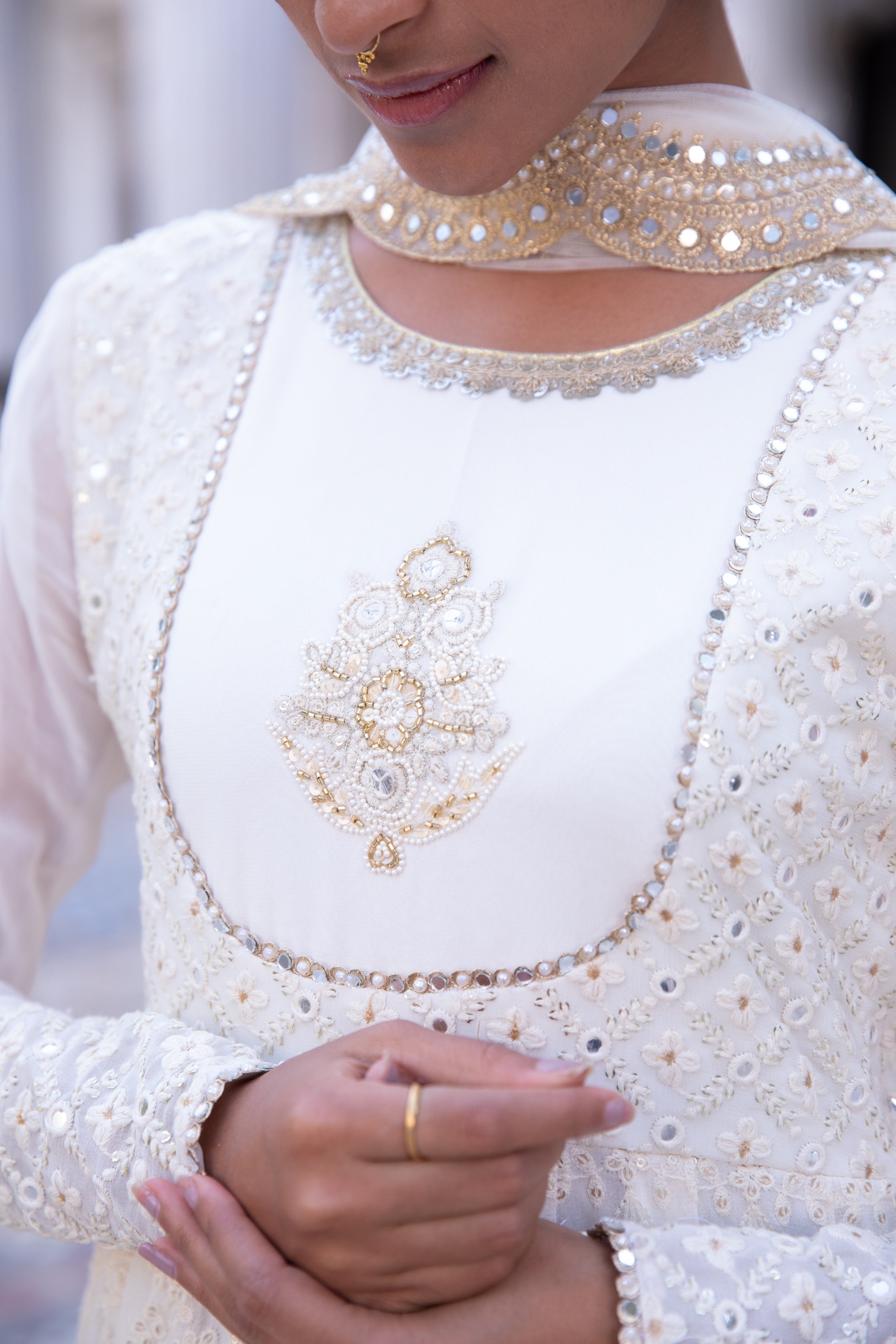 Noor – ivory dress, bisouNYC