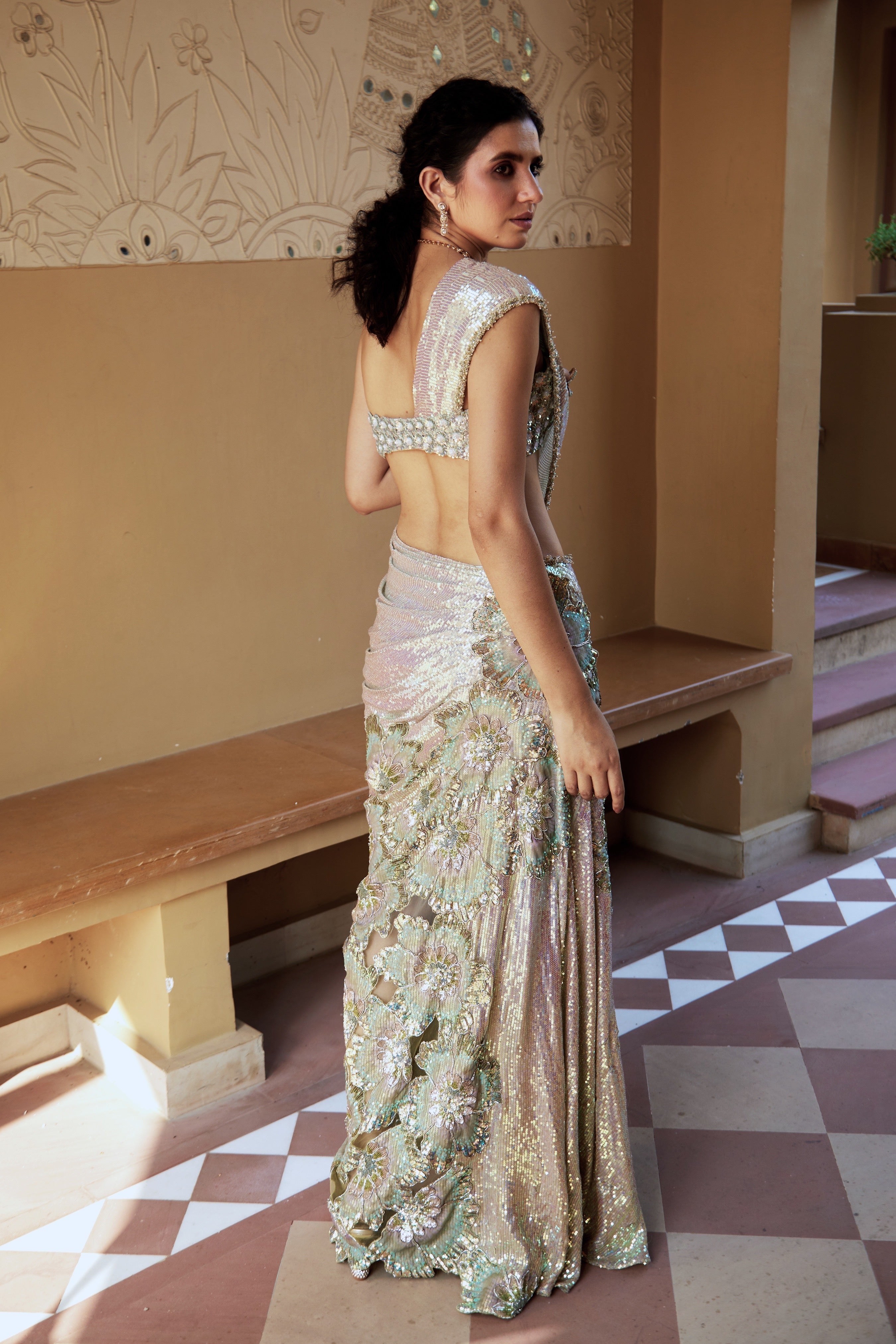 Nadya – georgette lehenga, bisouNYC