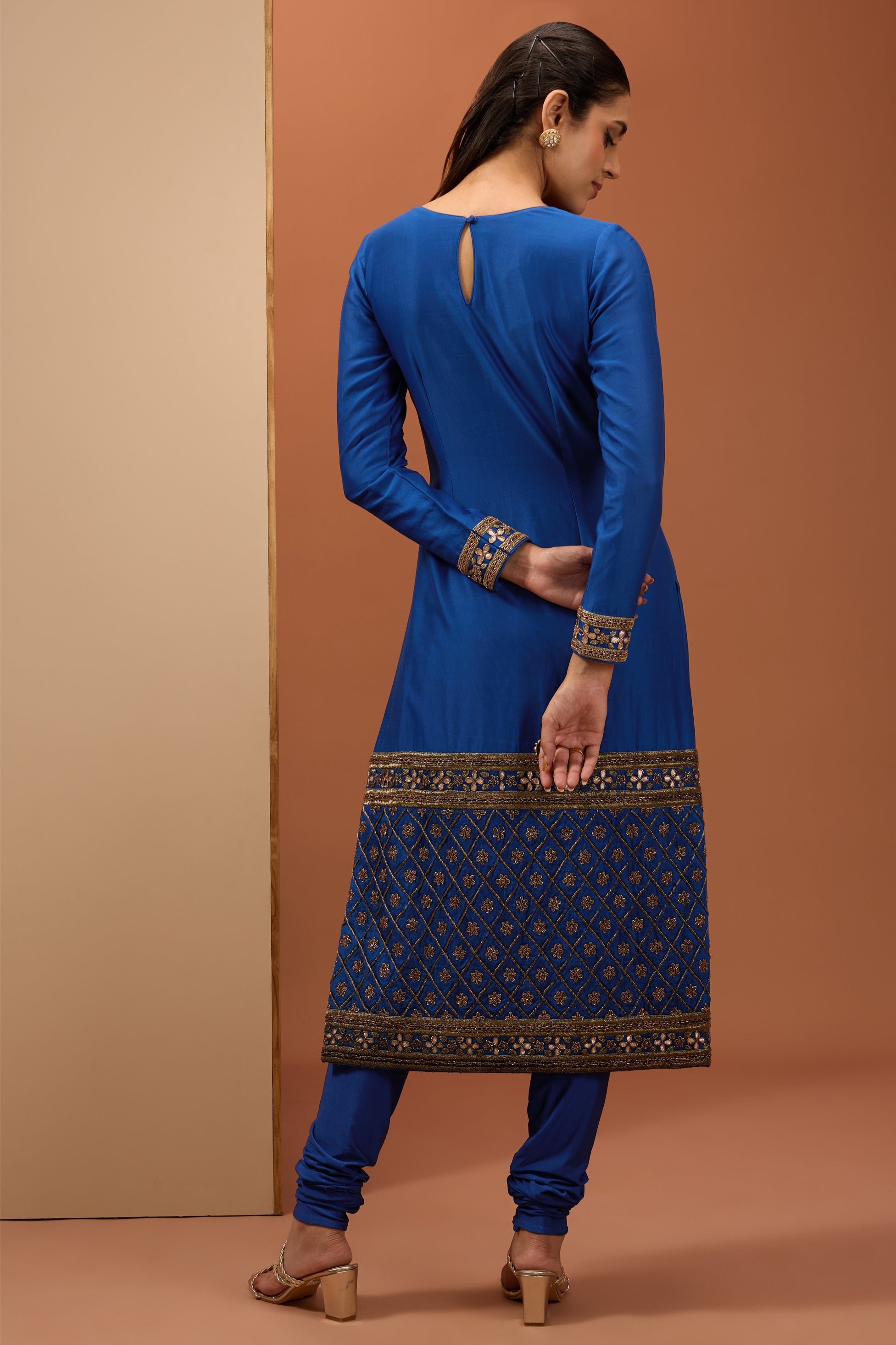 Neeta – blue net suit, bisouNYC
