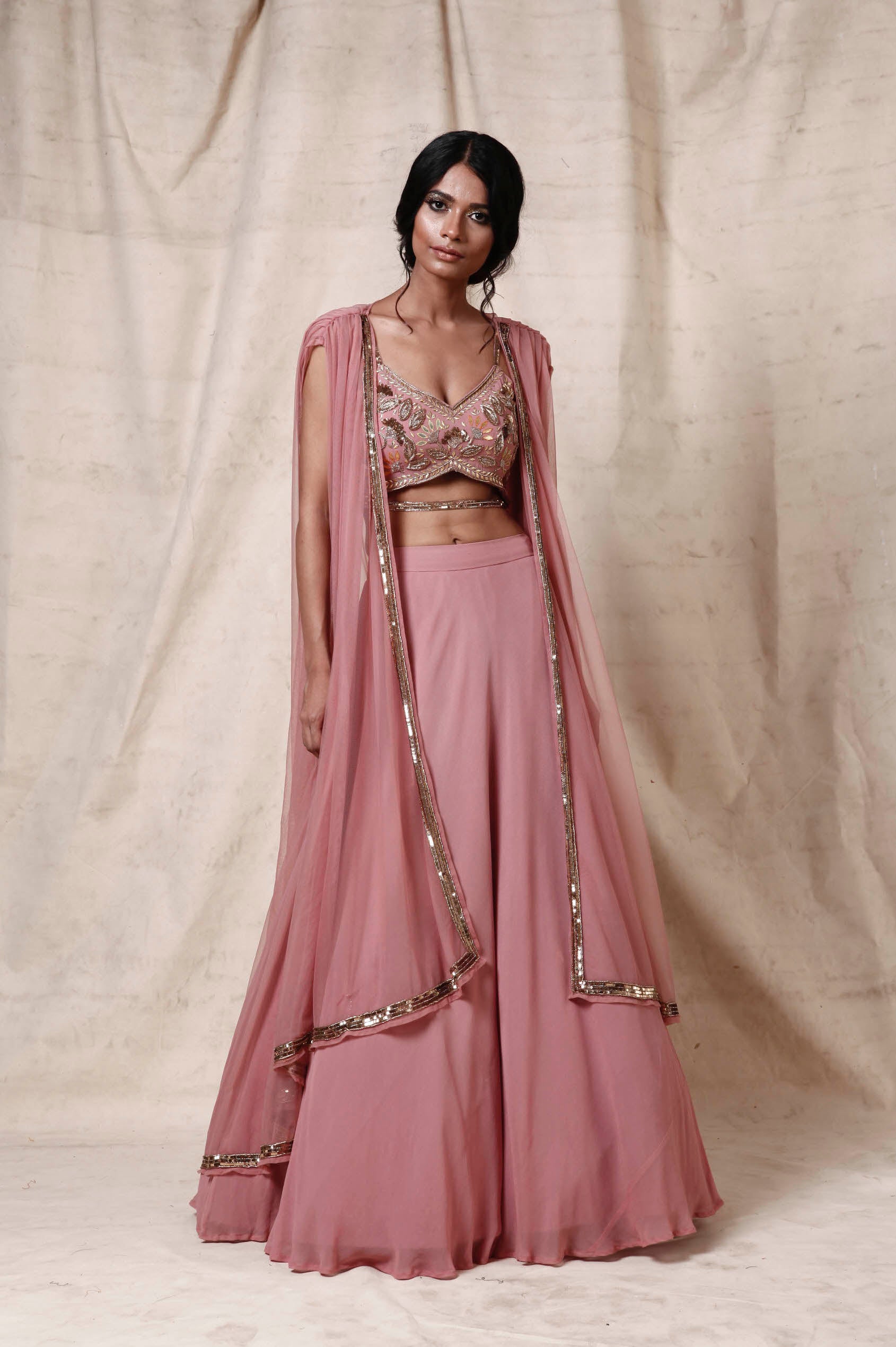 Neha – georgette lehenga, bisouNYC