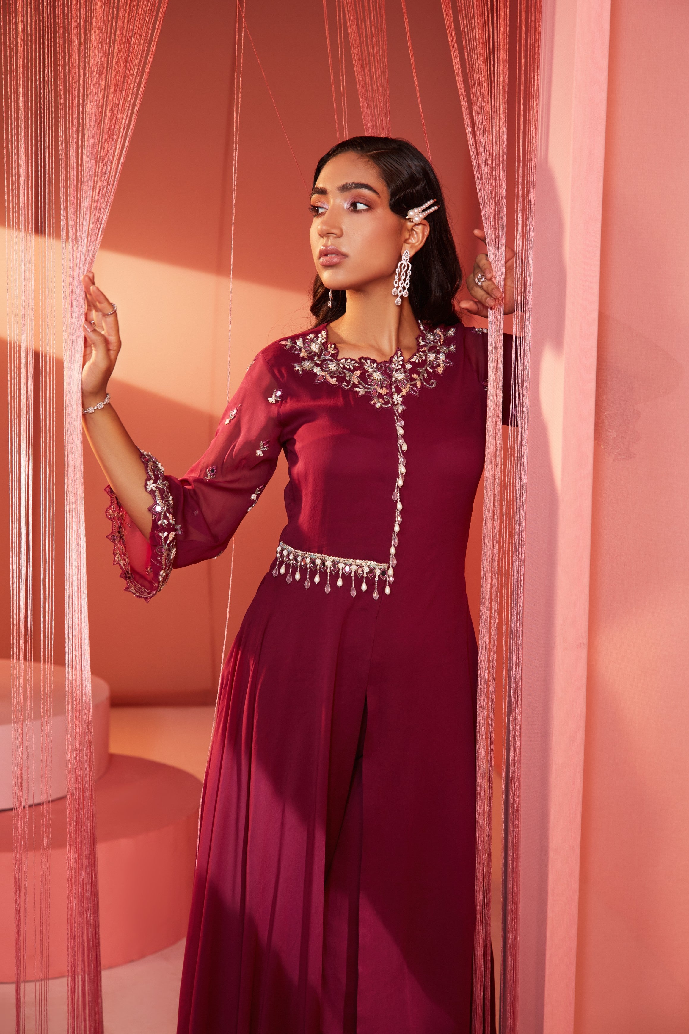 Nina – georgette suit, bisouNYC