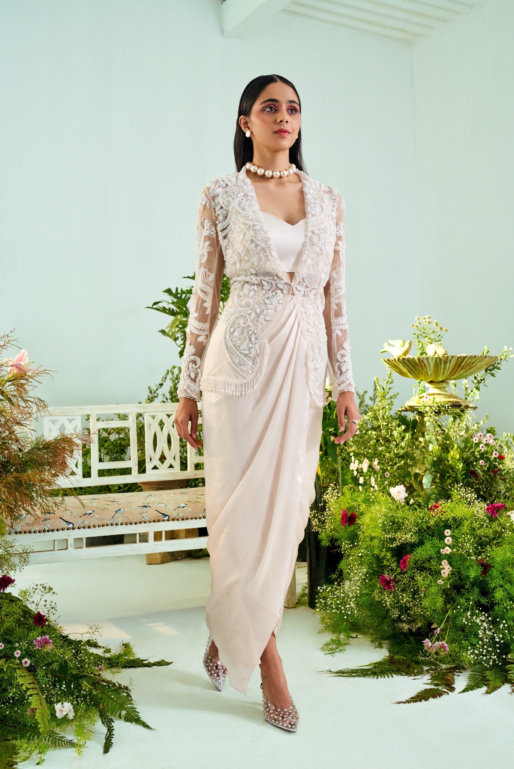 Olivia – ivory net outfit, bisouNYC