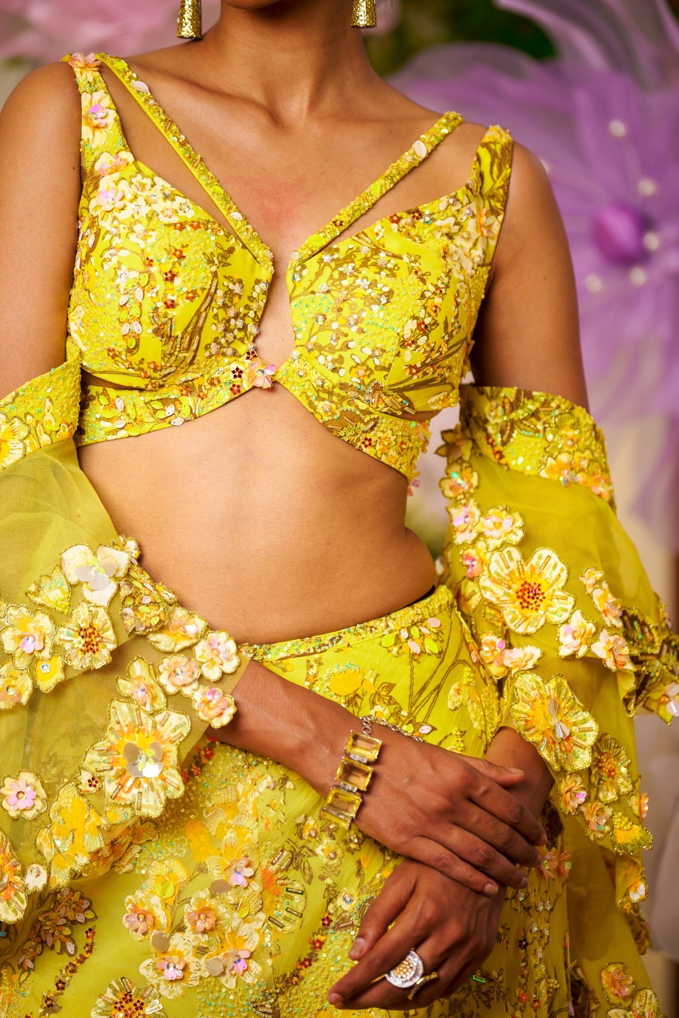 Oma – yellow organza outfit, bisouNYC