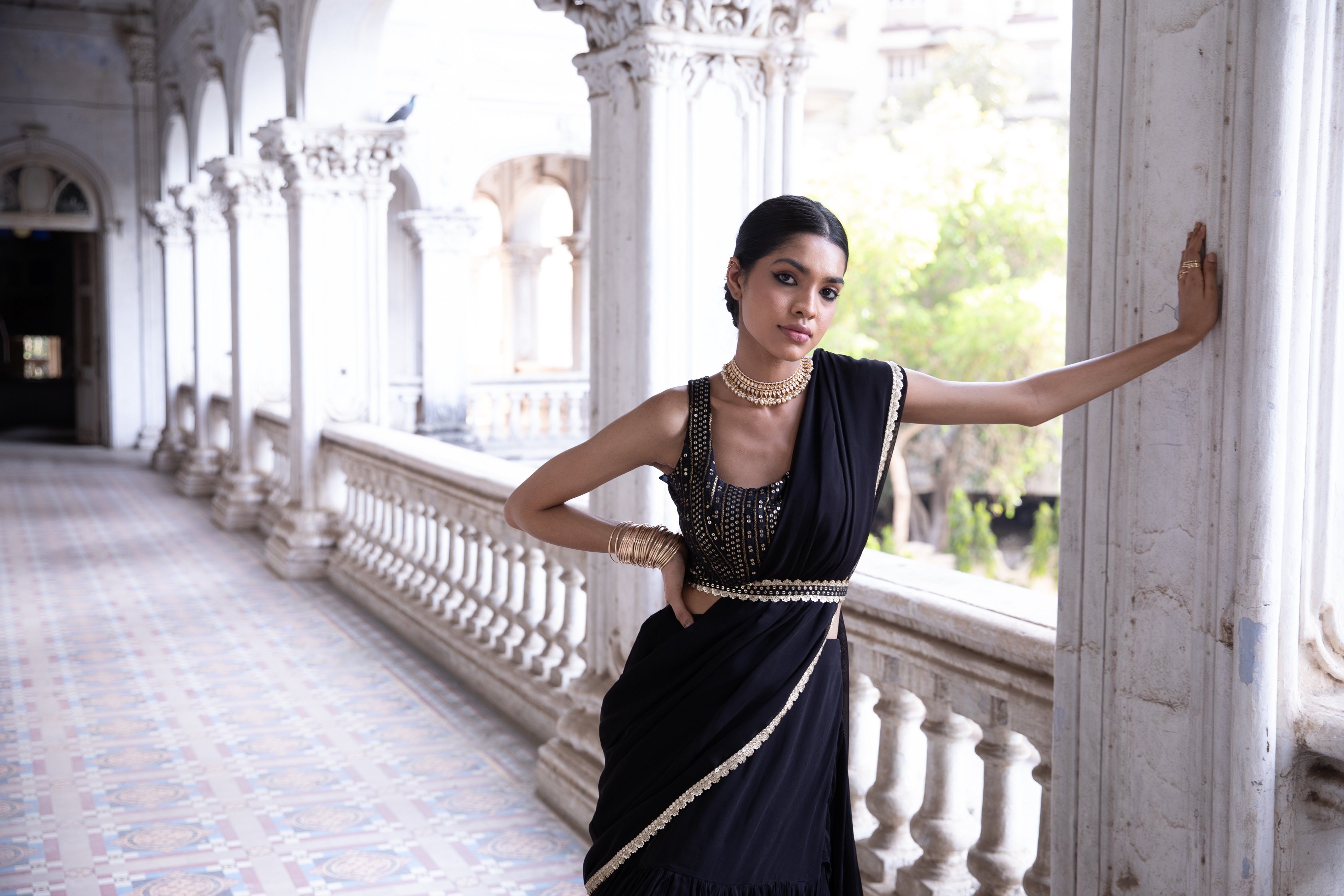 Pia – ivory lehenga, bisouNYC