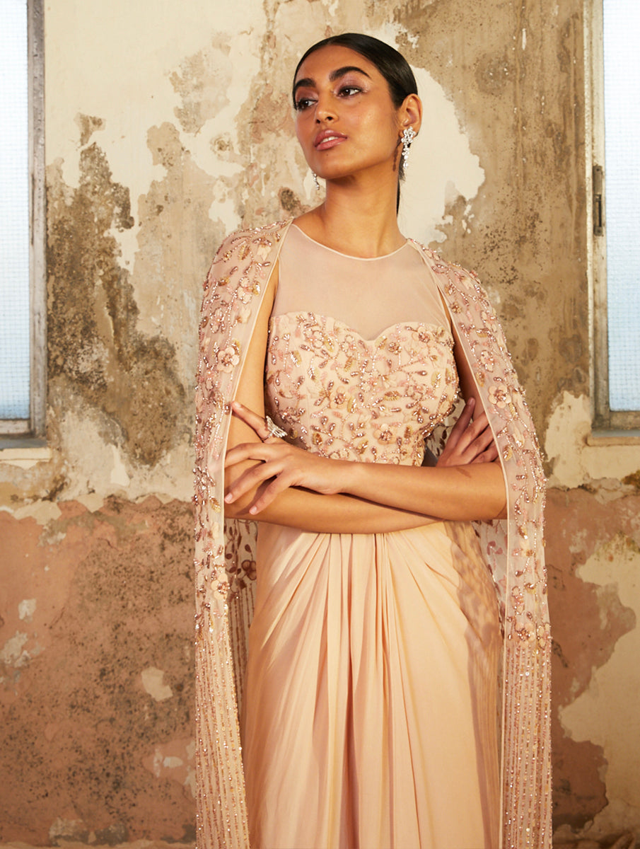 Pearla – beige dress, bisouNYC