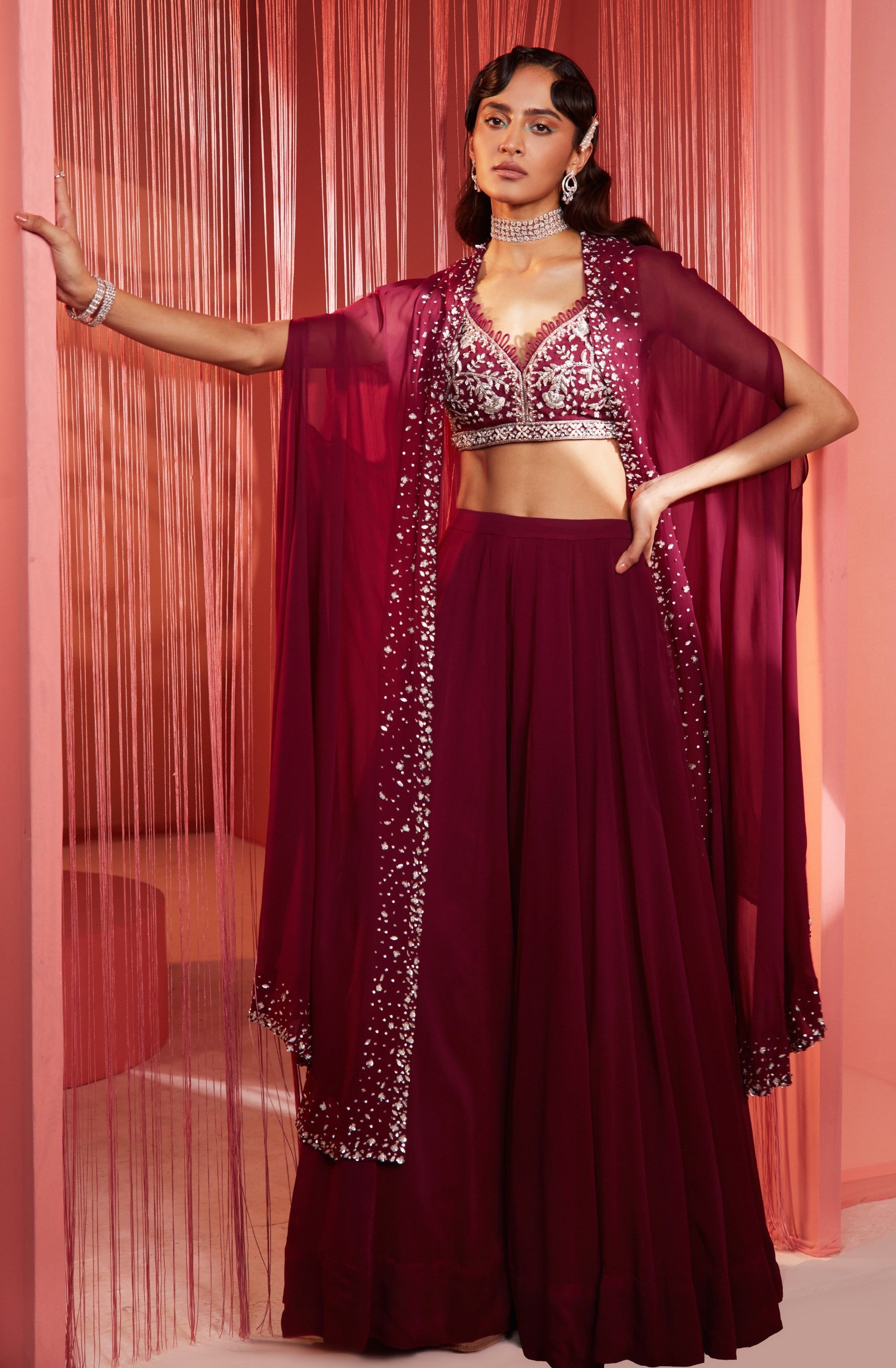 Priti – georgette suit, bisouNYC