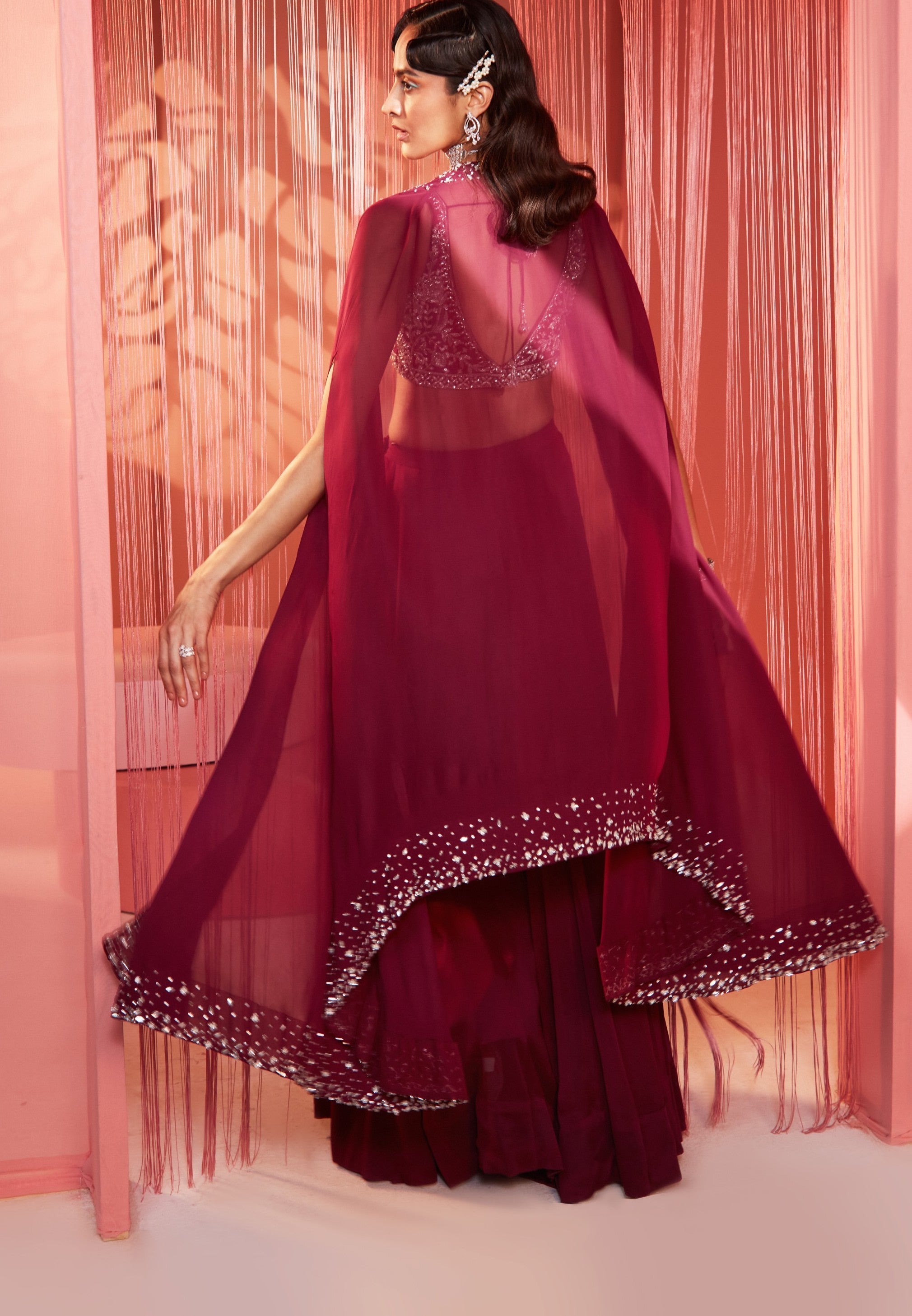 Priti – georgette suit, bisouNYC