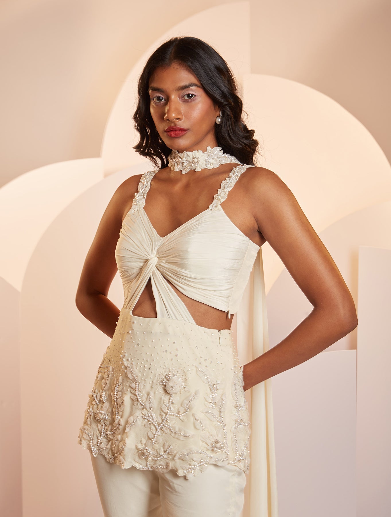 Rachel – ivory suit, bisouNYC