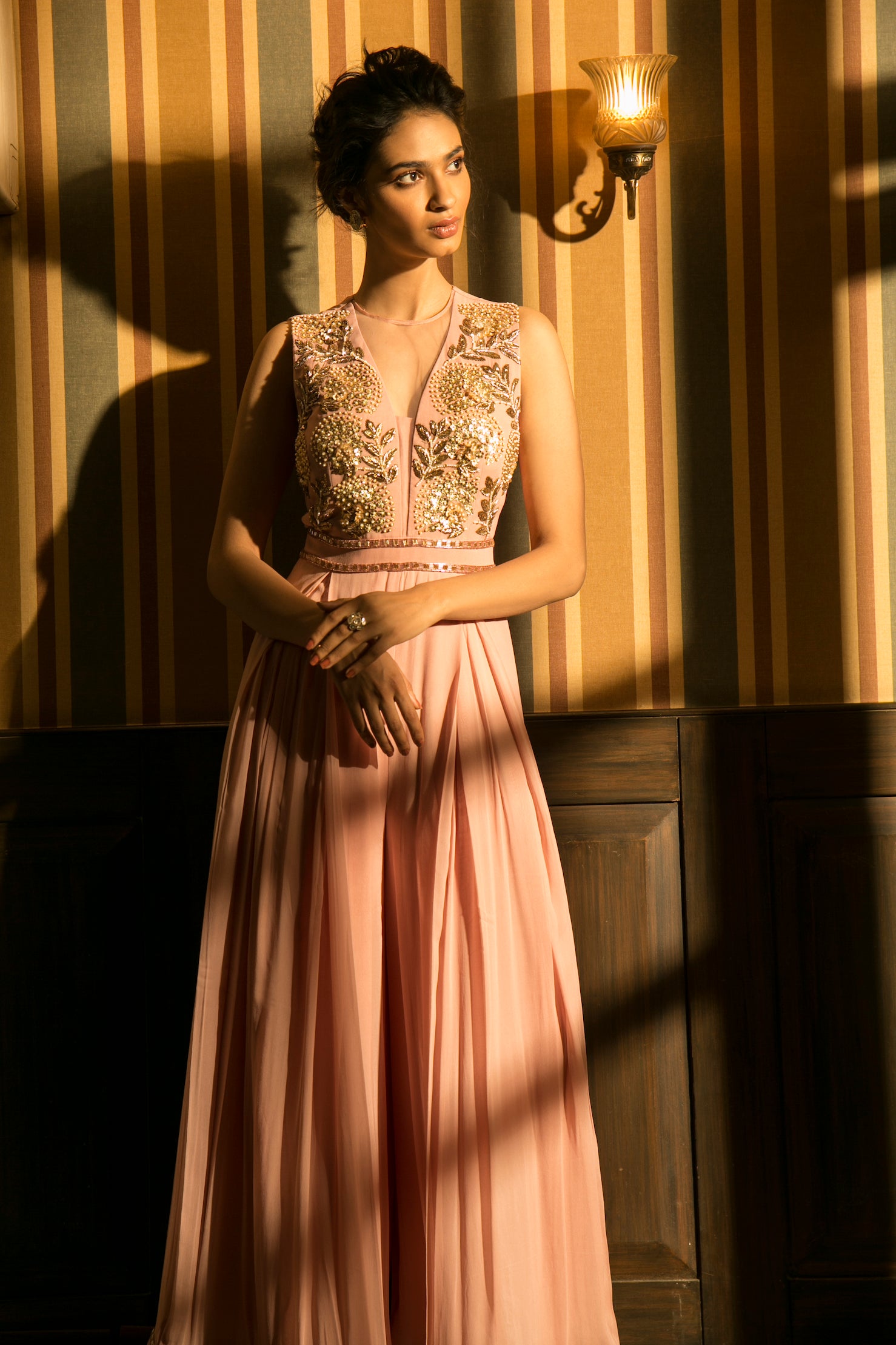 Raesa – blush suit, bisouNYC
