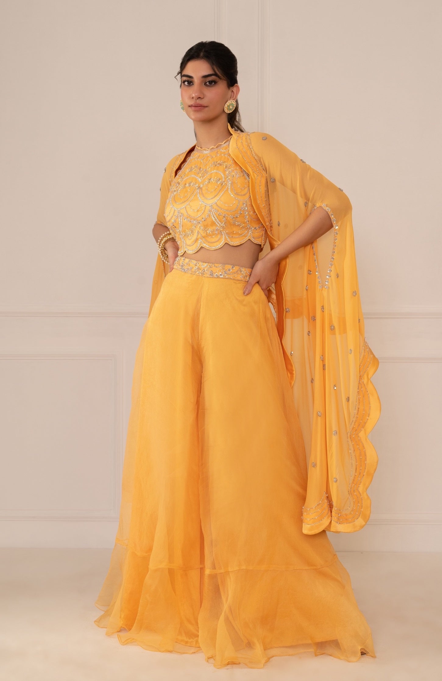 Raina – organza suit, bisouNYC