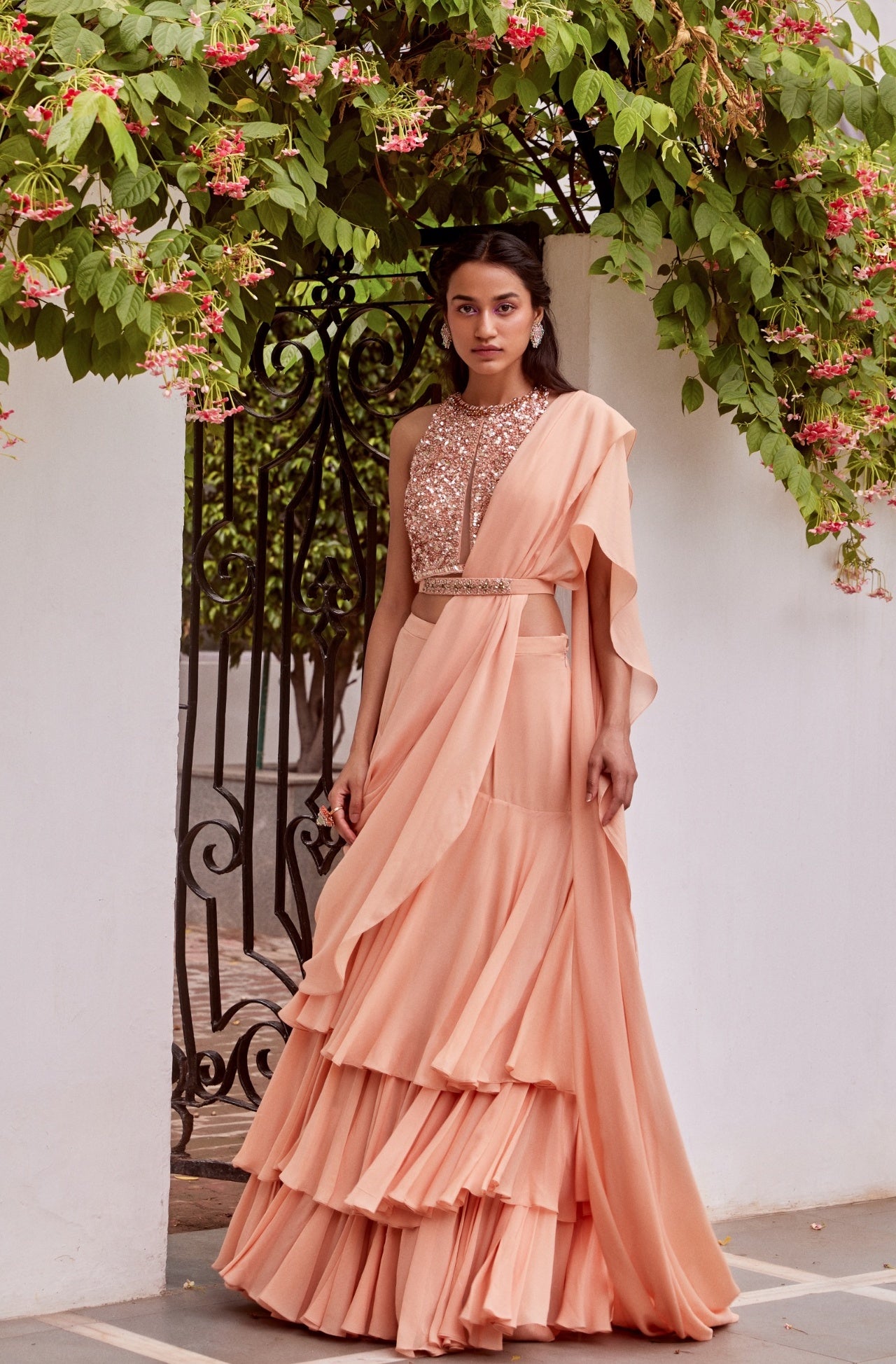 Roopa – rose lehenga, bisouNYC