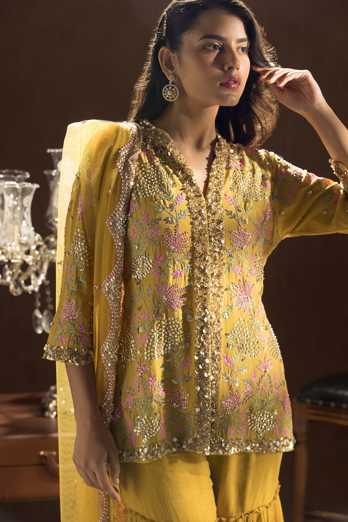 Sadhana – mustard suit, bisouNYC