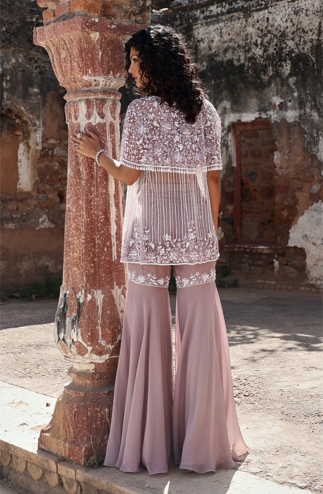 Sahar – lilac organza outfit, bisouNYC