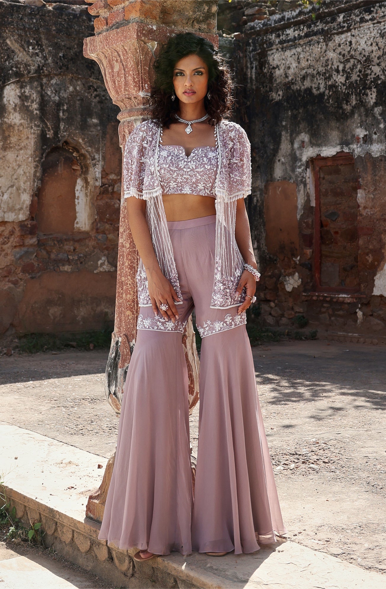Sahar – lilac organza outfit, bisouNYC