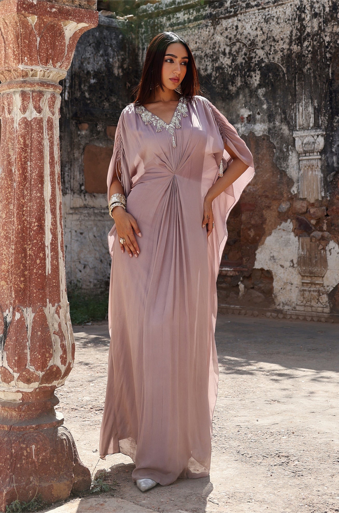 Sahara – lilac chiffon dress, bisouNYC