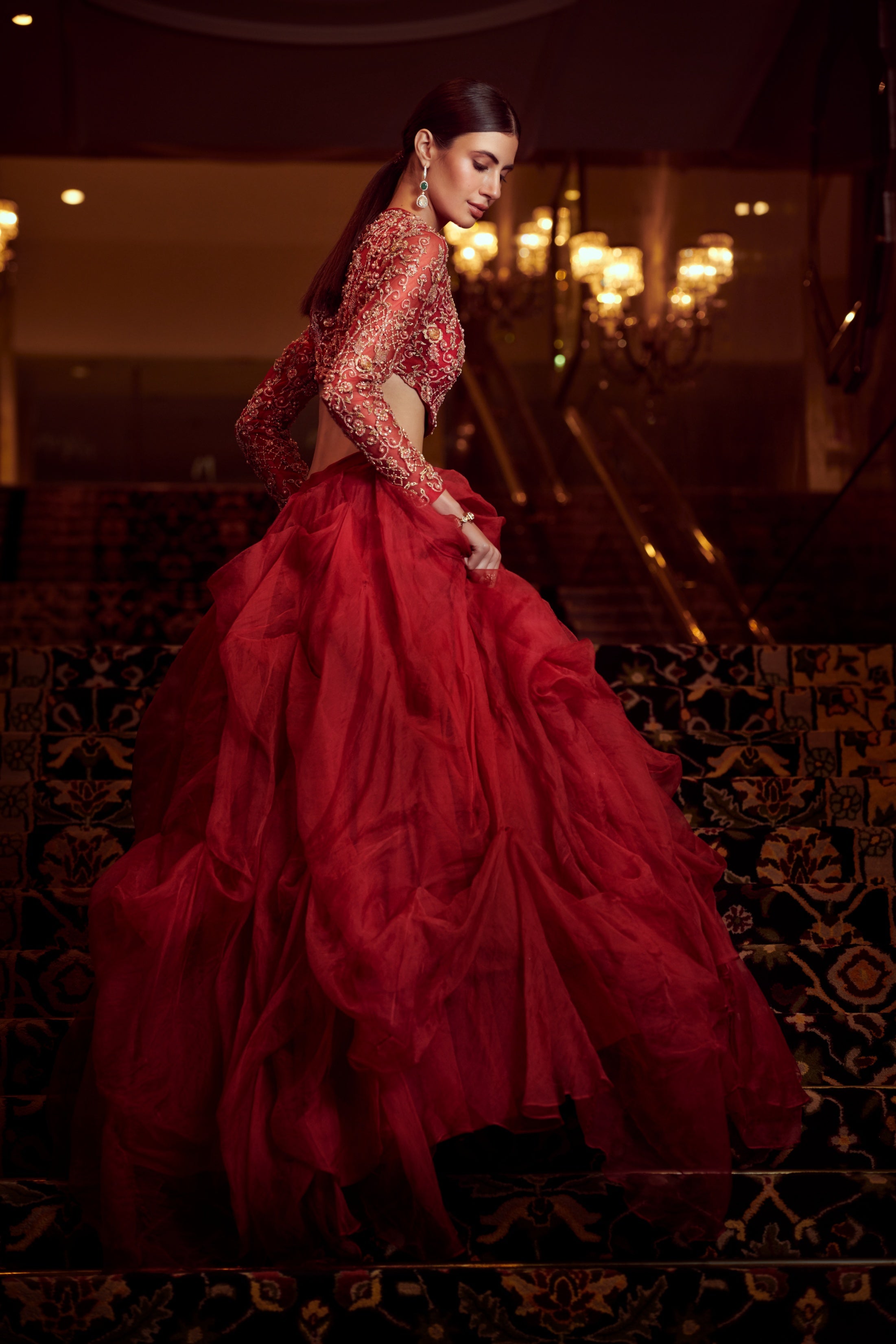 Sheila – organza lehenga, bisouNYC