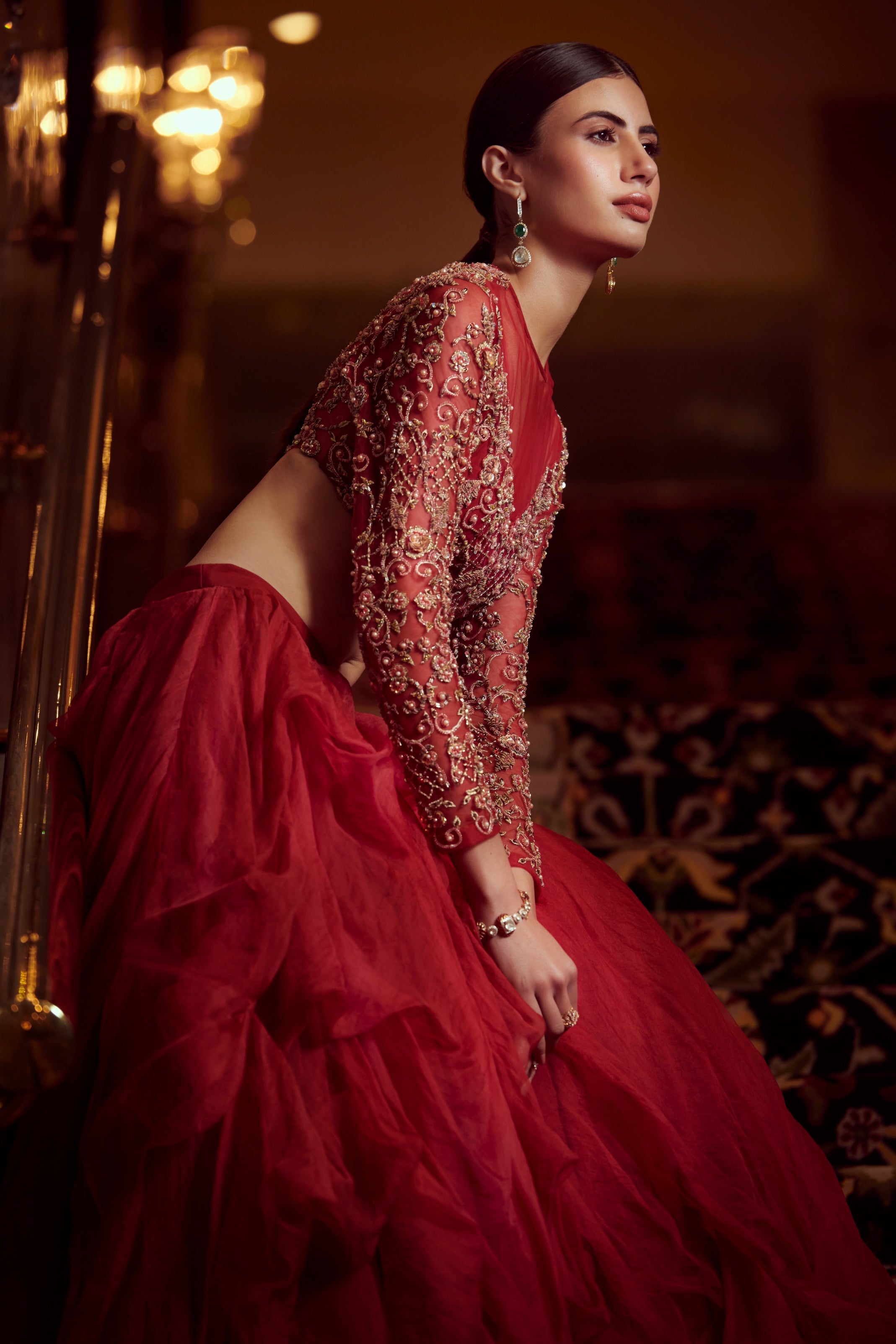 Sheila – organza lehenga, bisouNYC