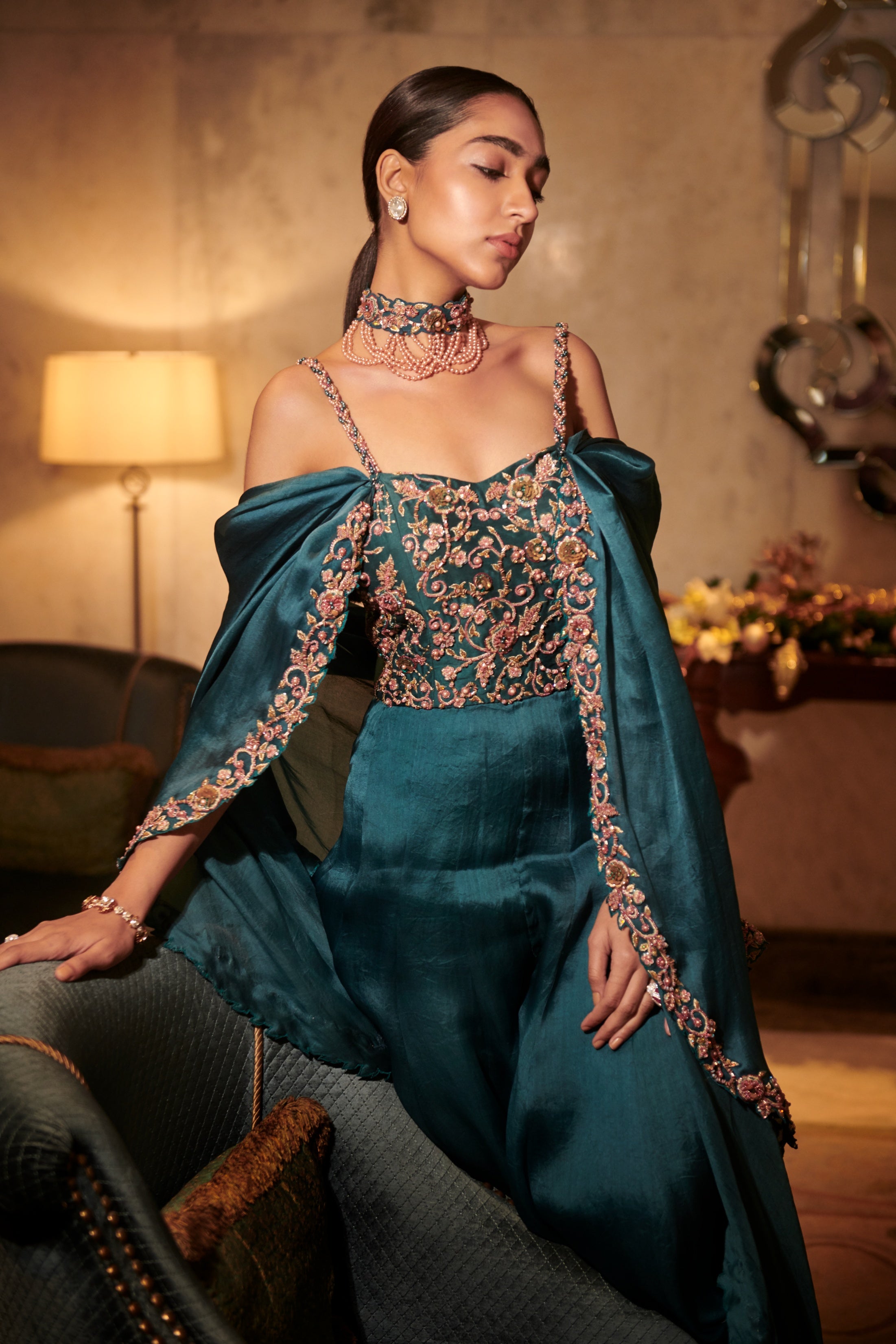 Shreya – organza suit, bisouNYC