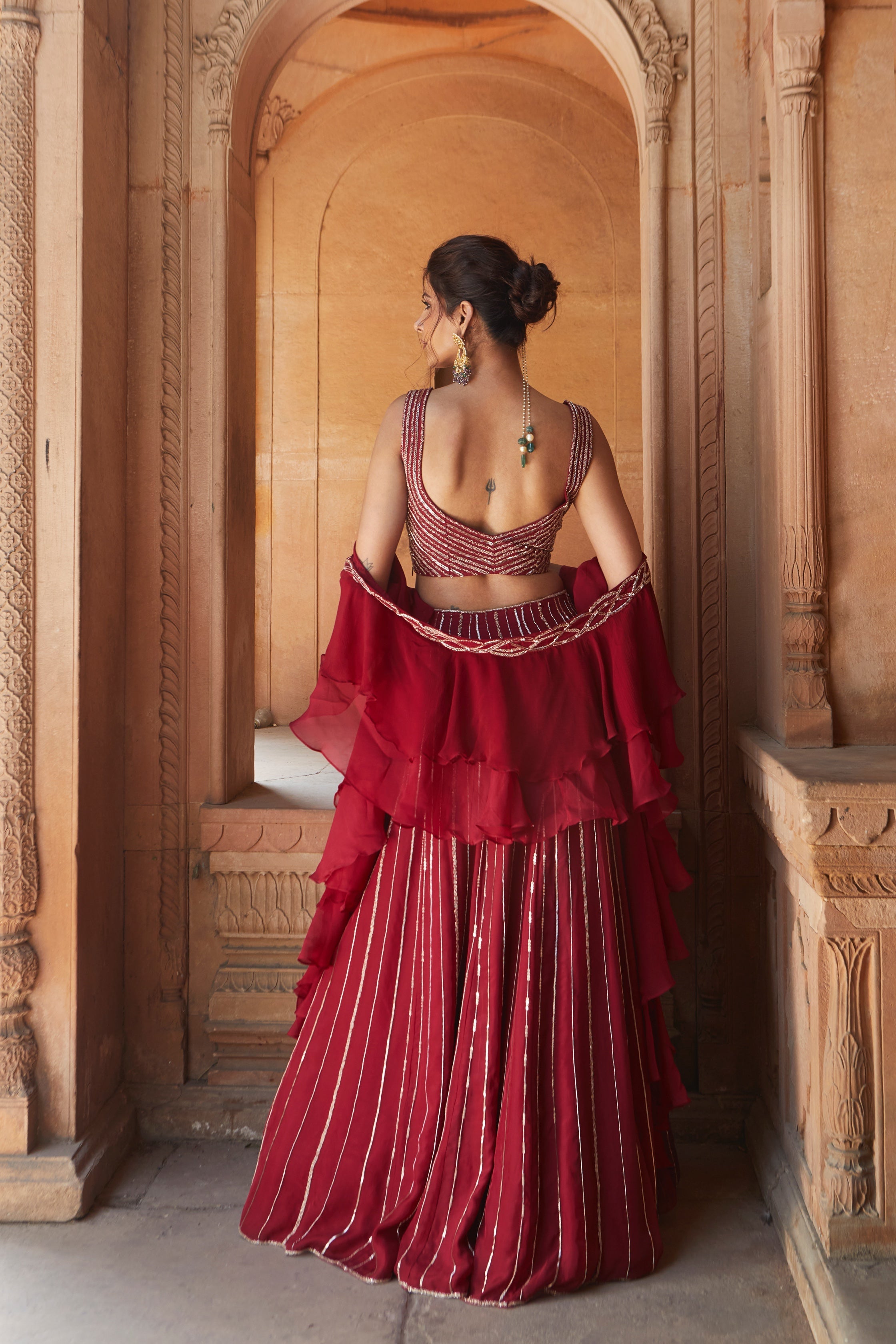 Sofia – organza lehenga, bisouNYC