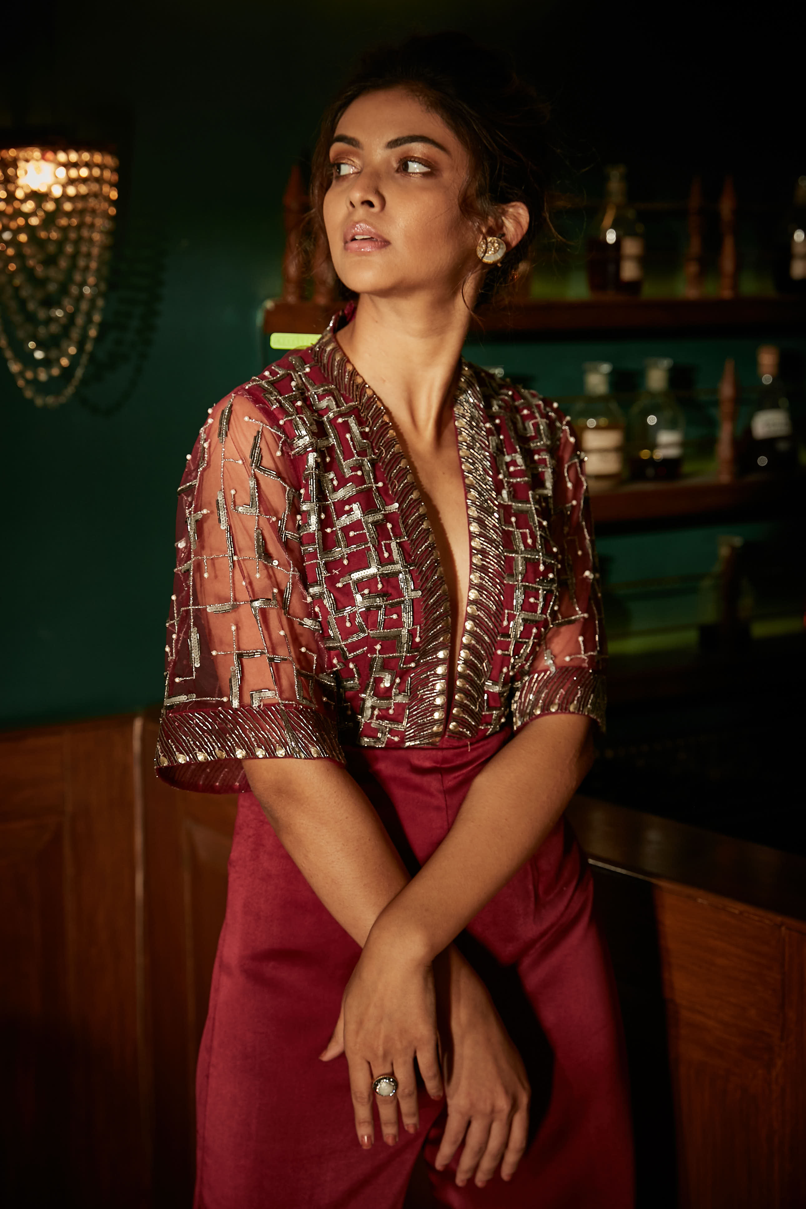 Sohali – wine suit, bisouNYC