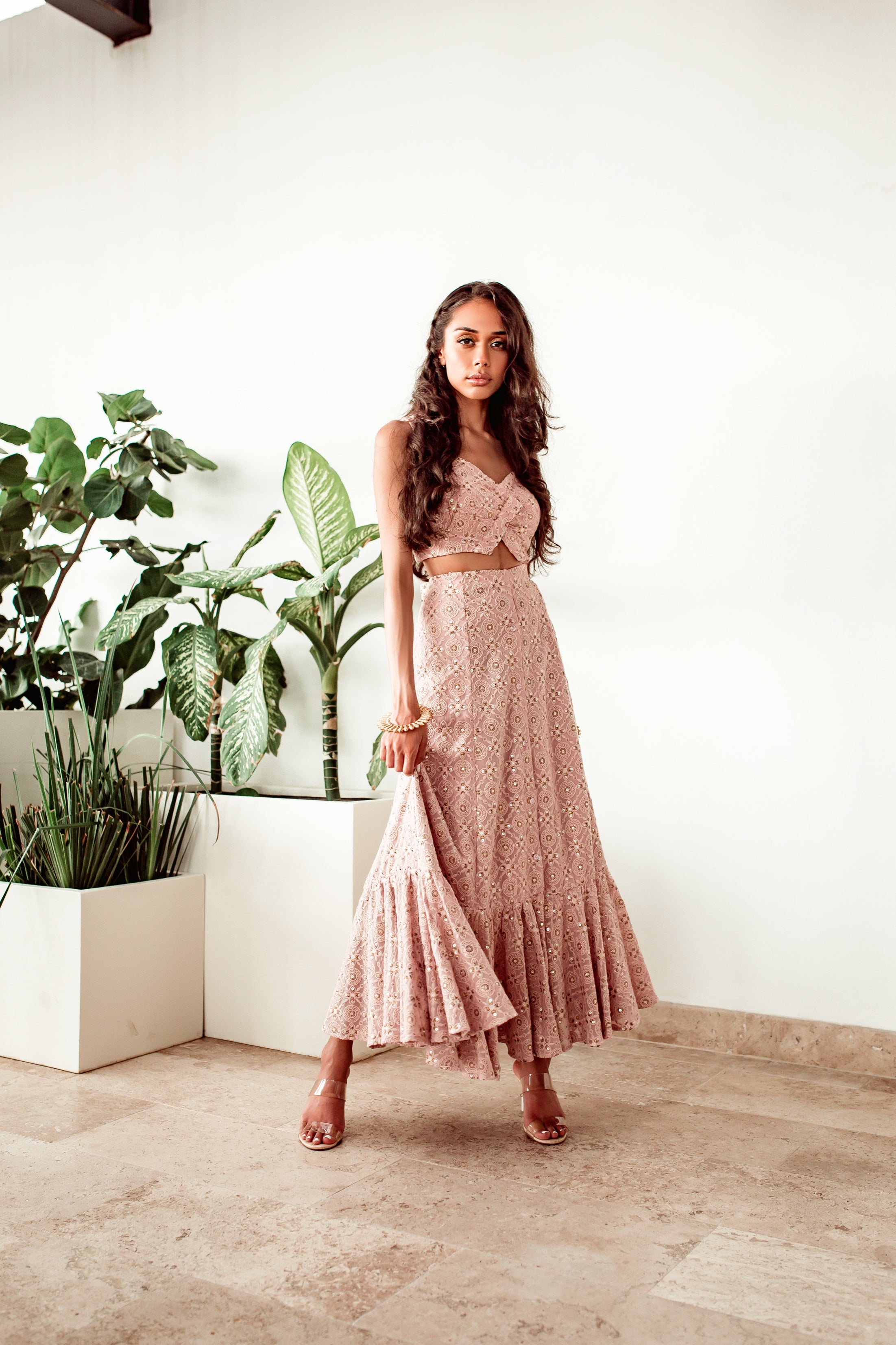 St Kitts – mauve lehenga, bisouNYC