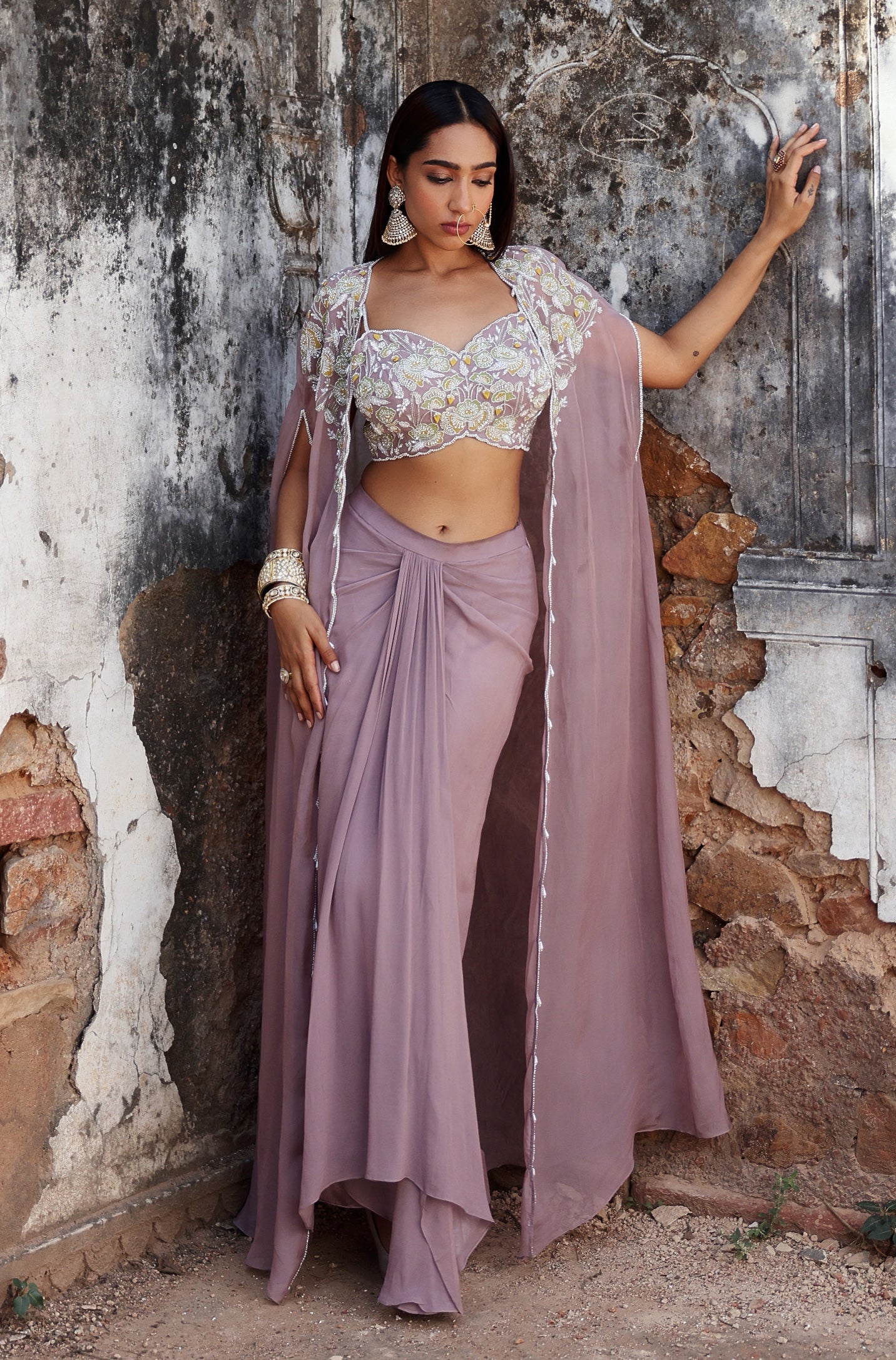 Sulekha – lilac organza outfit, bisouNYC