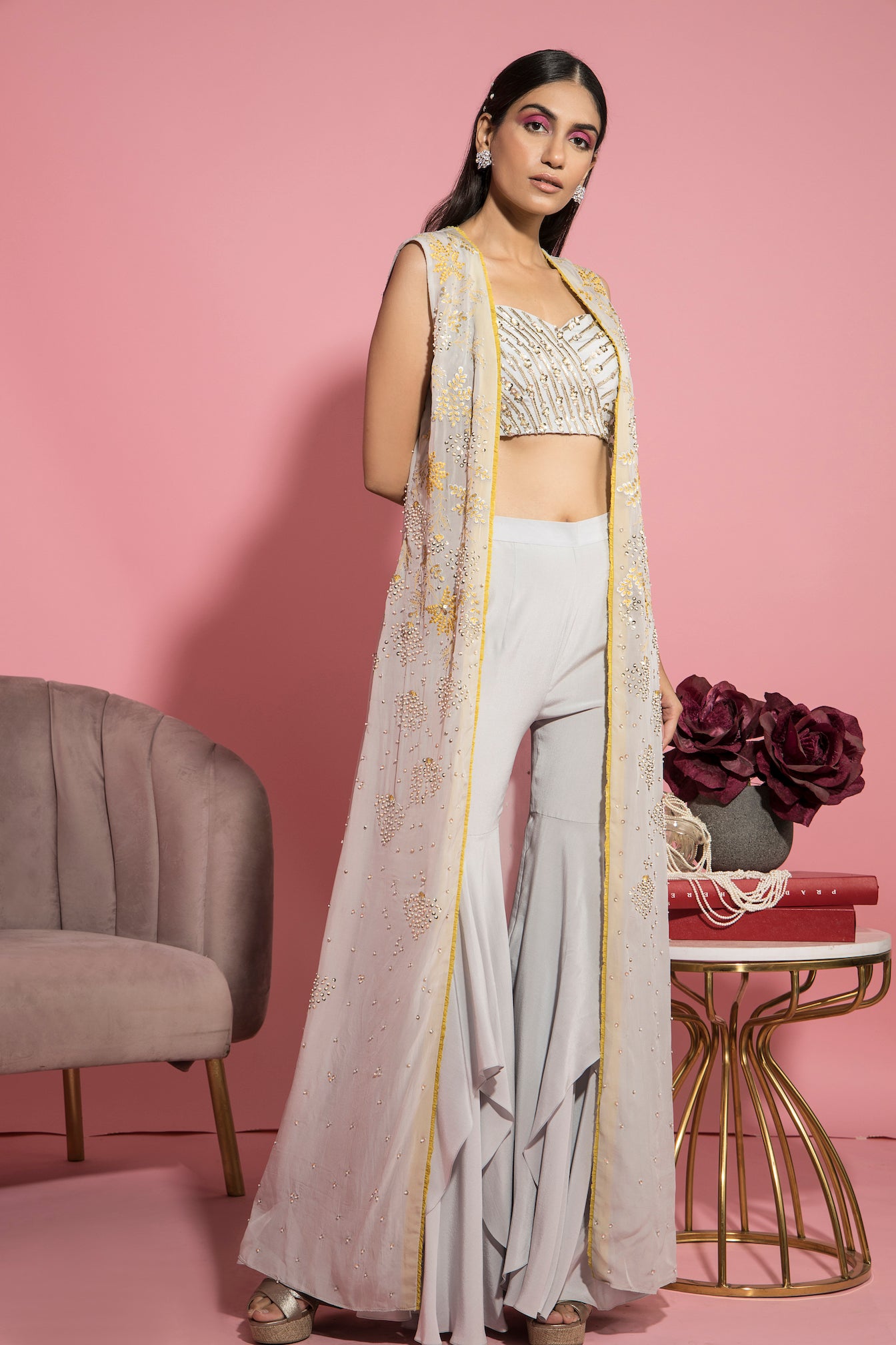 Surya – grey suit, bisouNYC