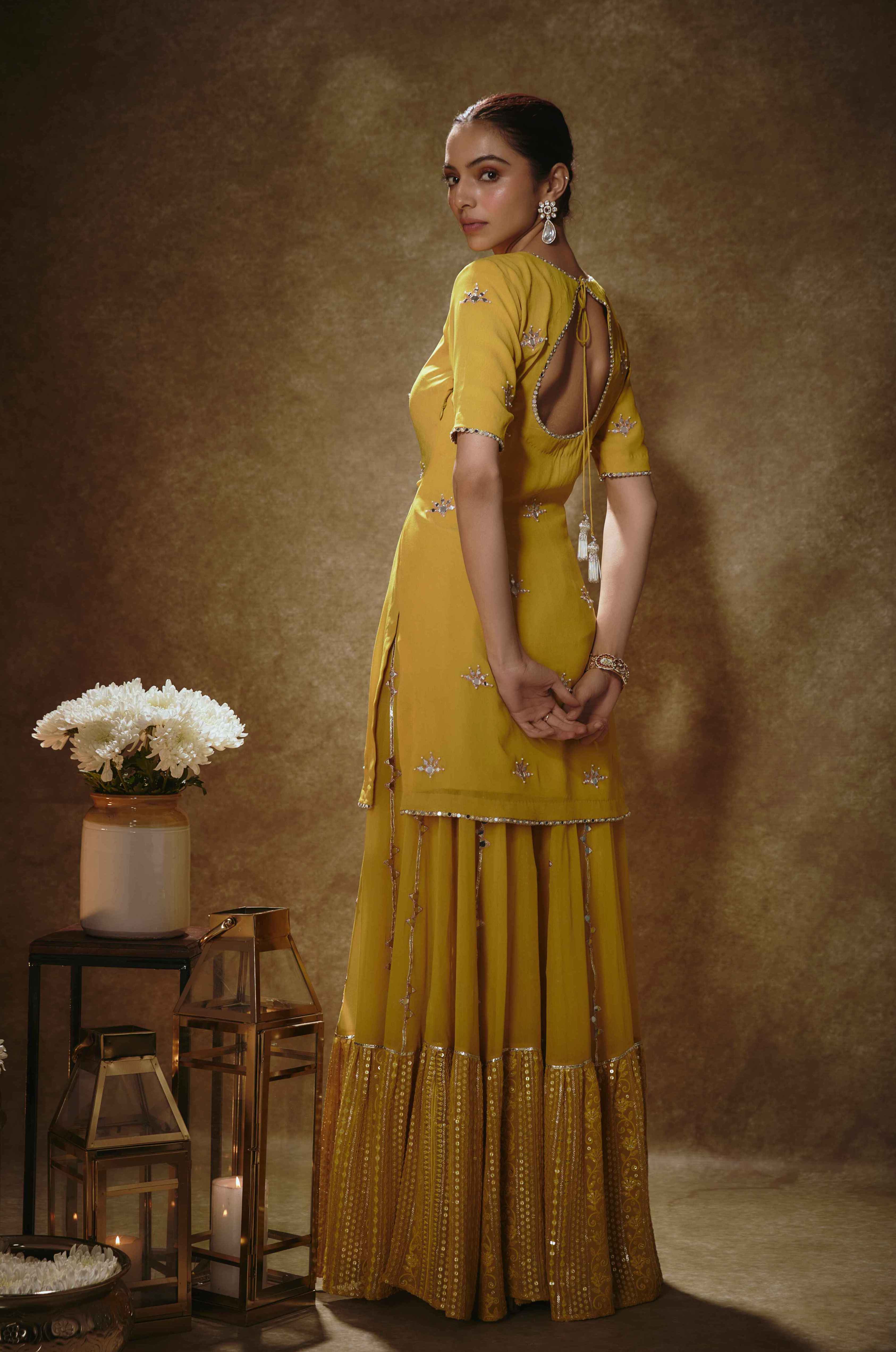 Tahira – yellow suit, bisouNYC