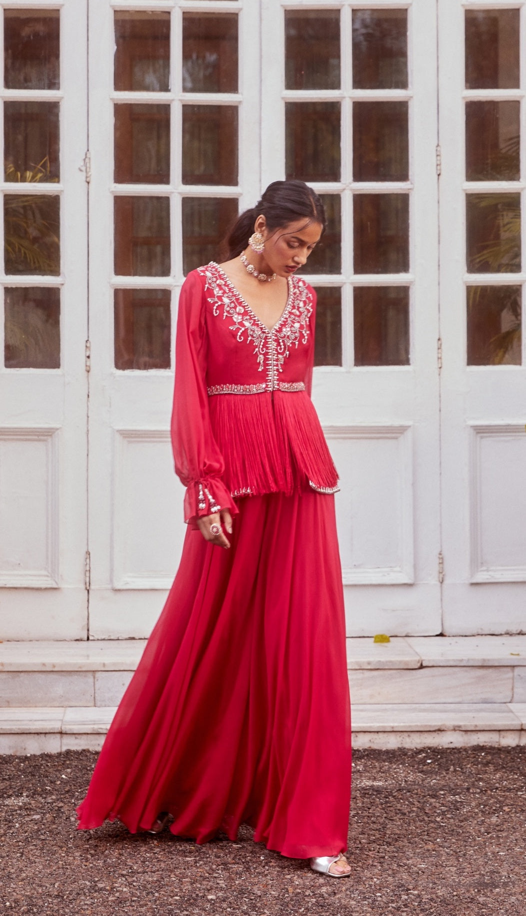 Trisha – fuchsia suit, bisouNYC