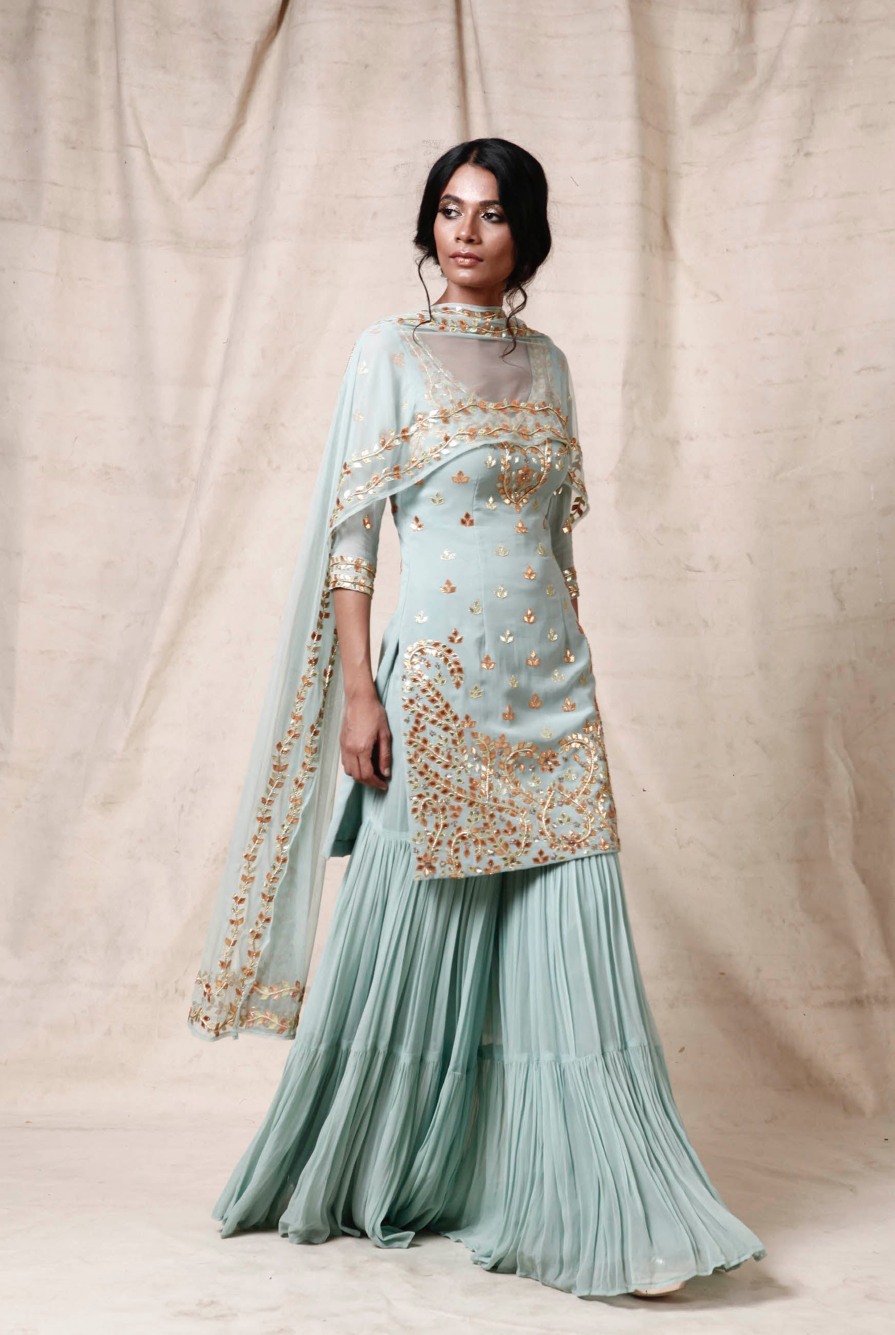 Ujala – georgette suit, bisouNYC