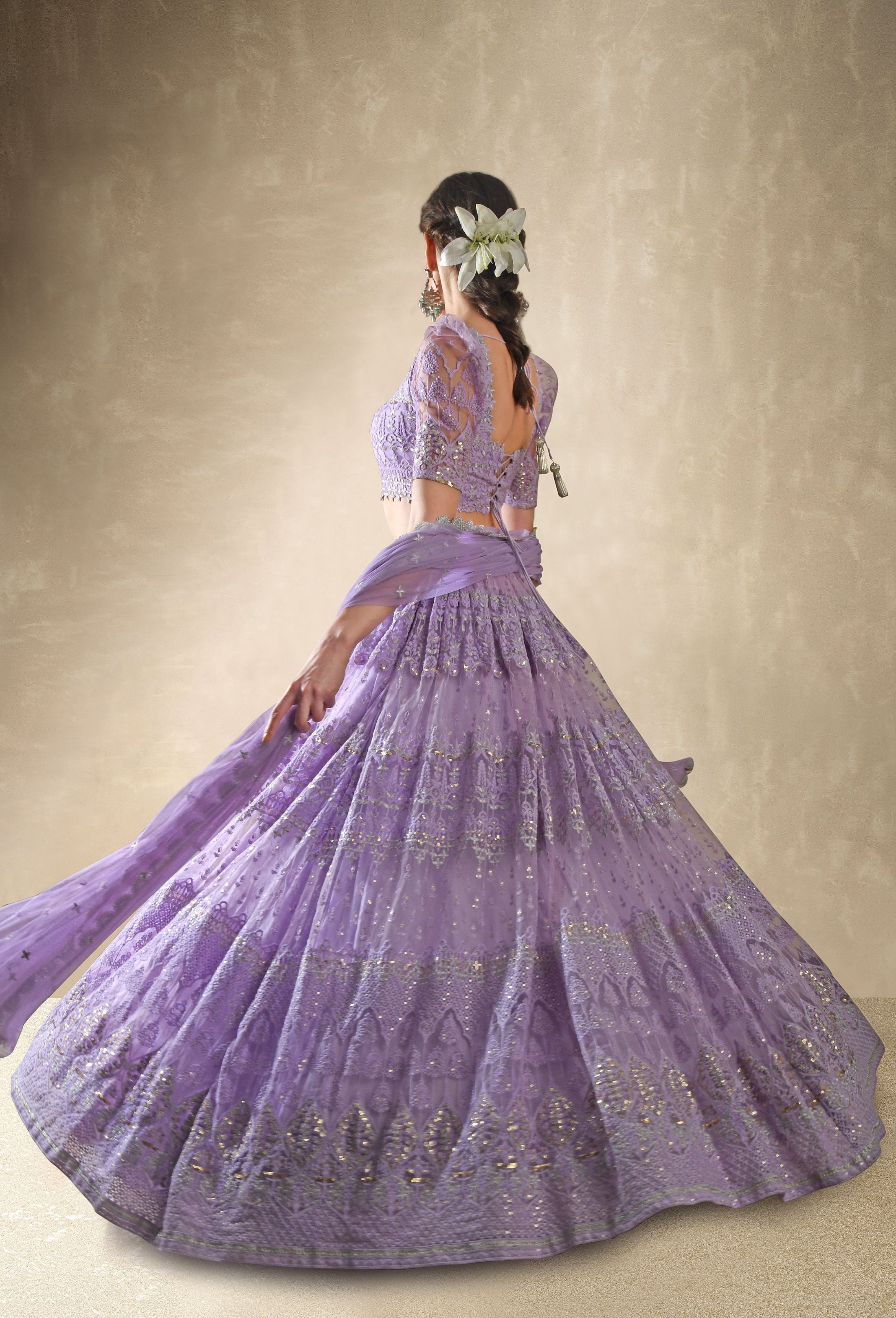 Viola – lilac lehenga, bisouNYC