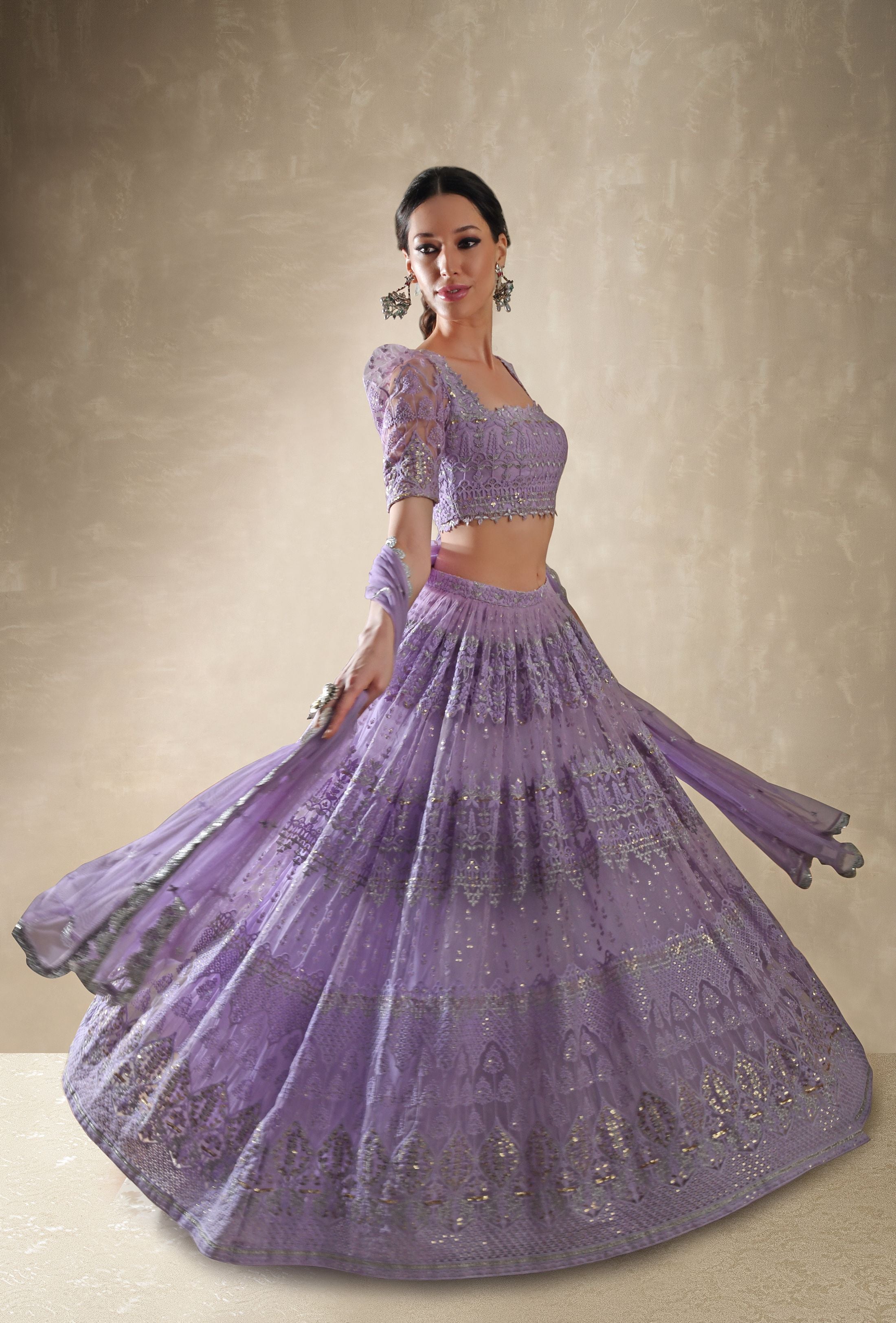 Viola – lilac lehenga, bisouNYC