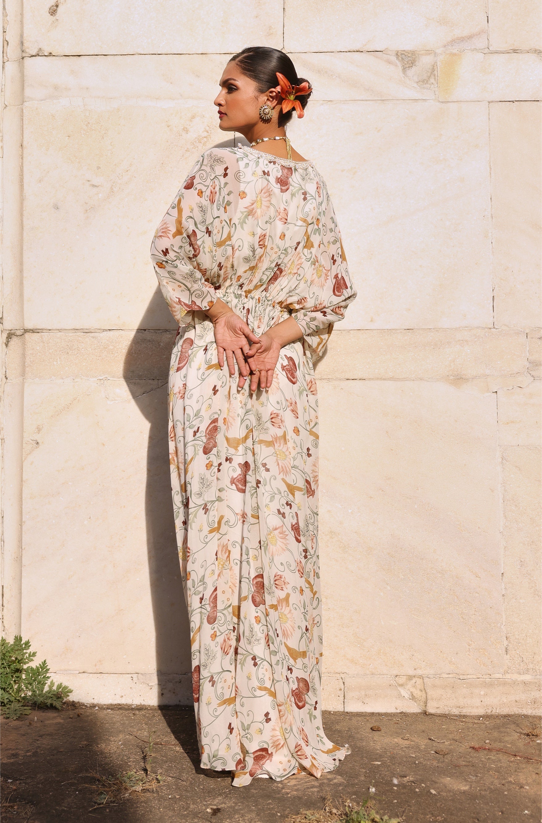 Yuva – ivory georgette dress, bisouNYC