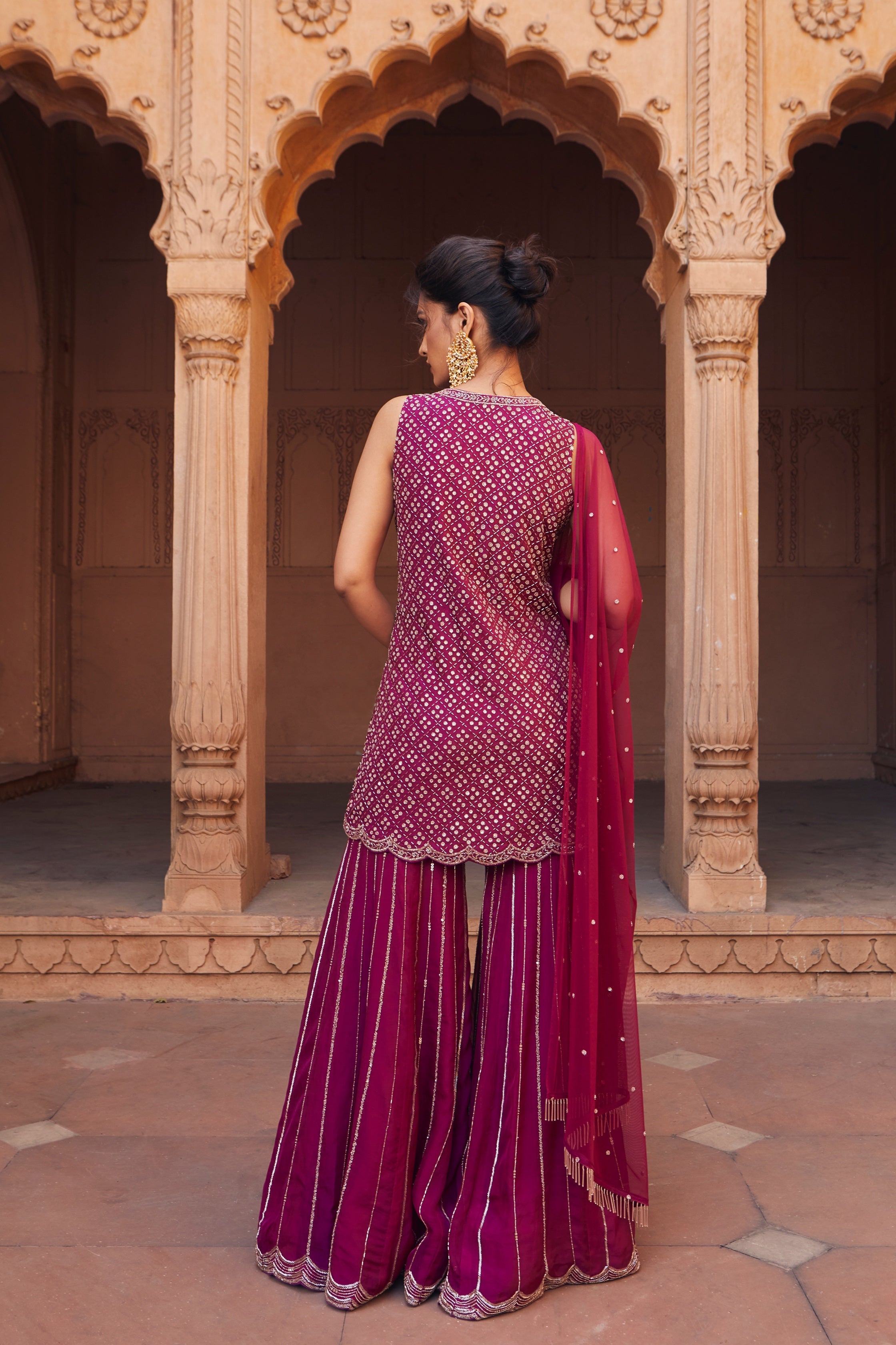 Zabya – organza suit, bisouNYC
