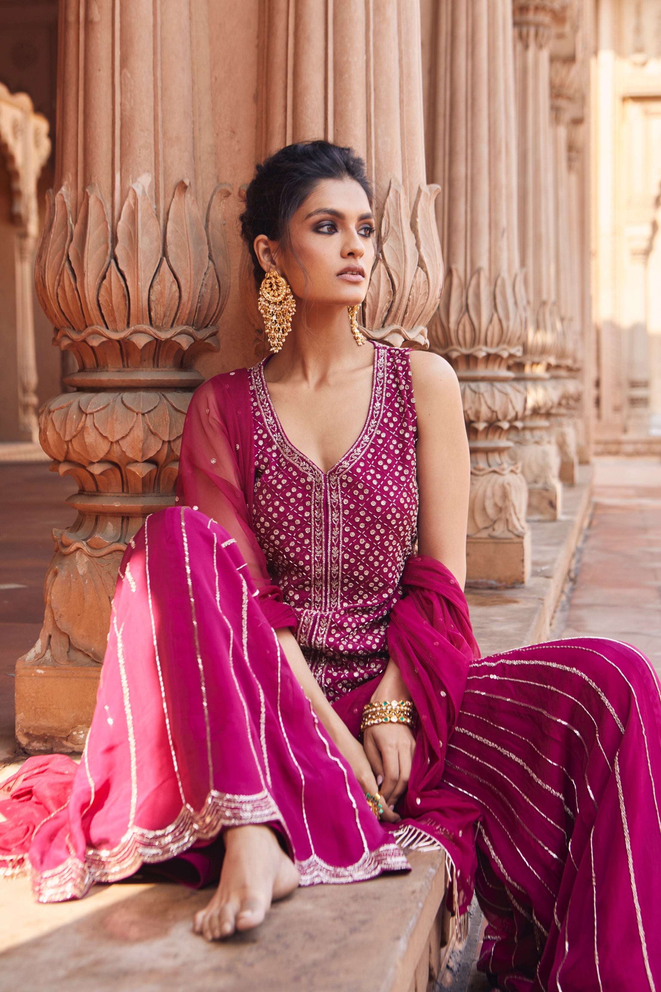 Zabya – organza suit, bisouNYC