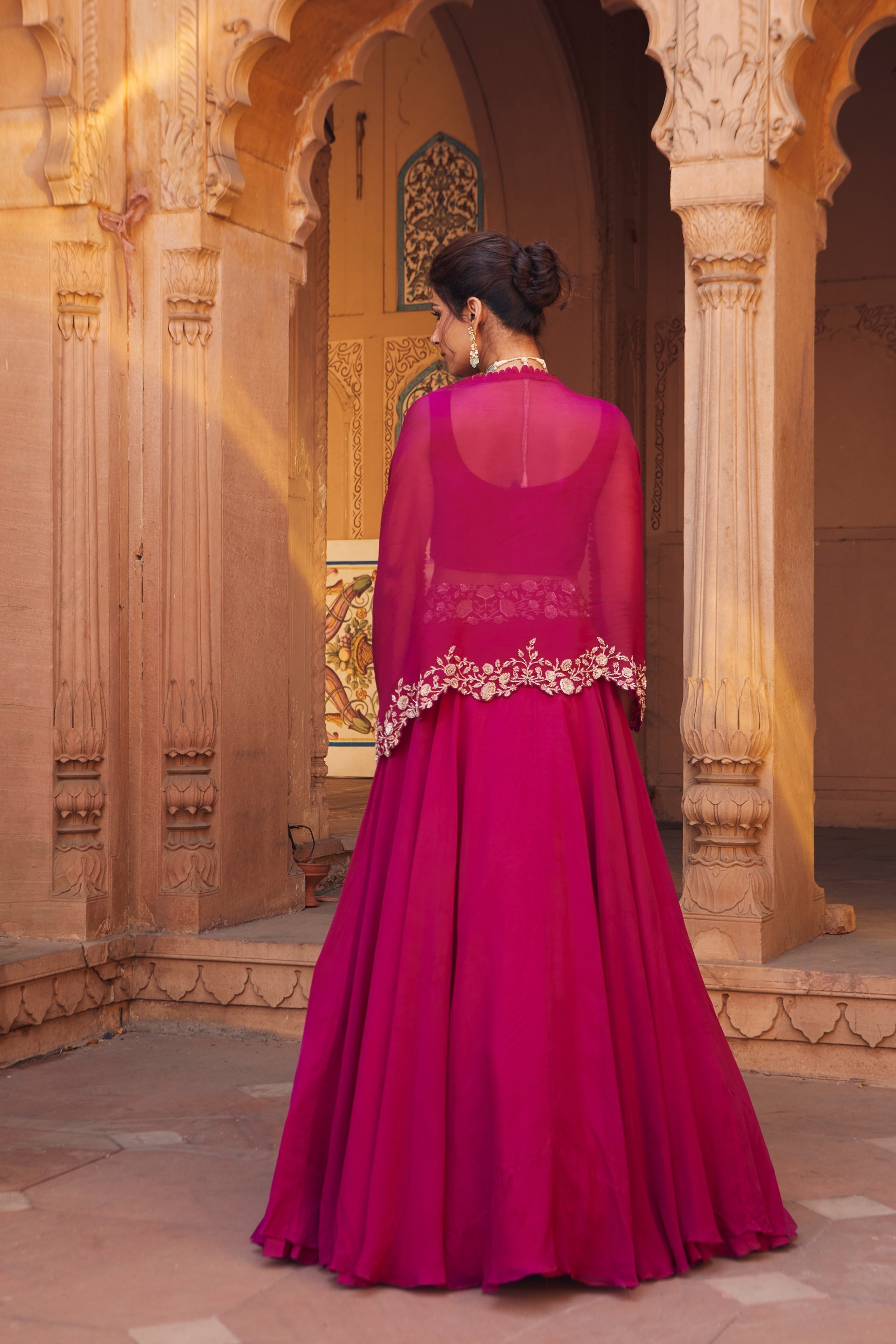 Zara – organza lehenga, bisouNYC