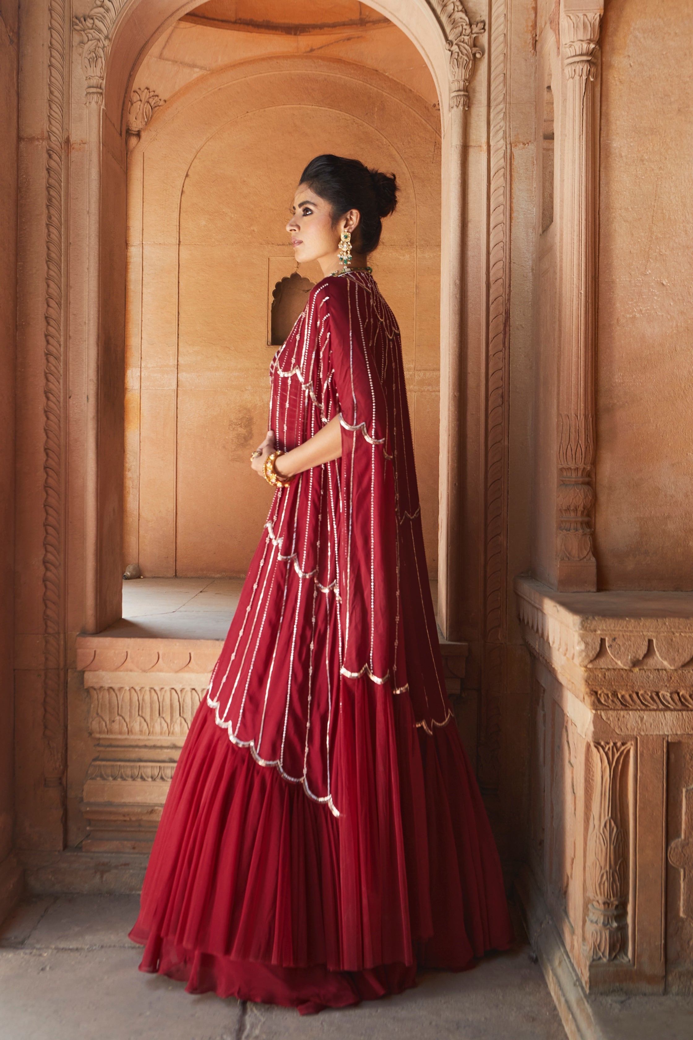 Zetta – georgette lehenga, bisouNYC