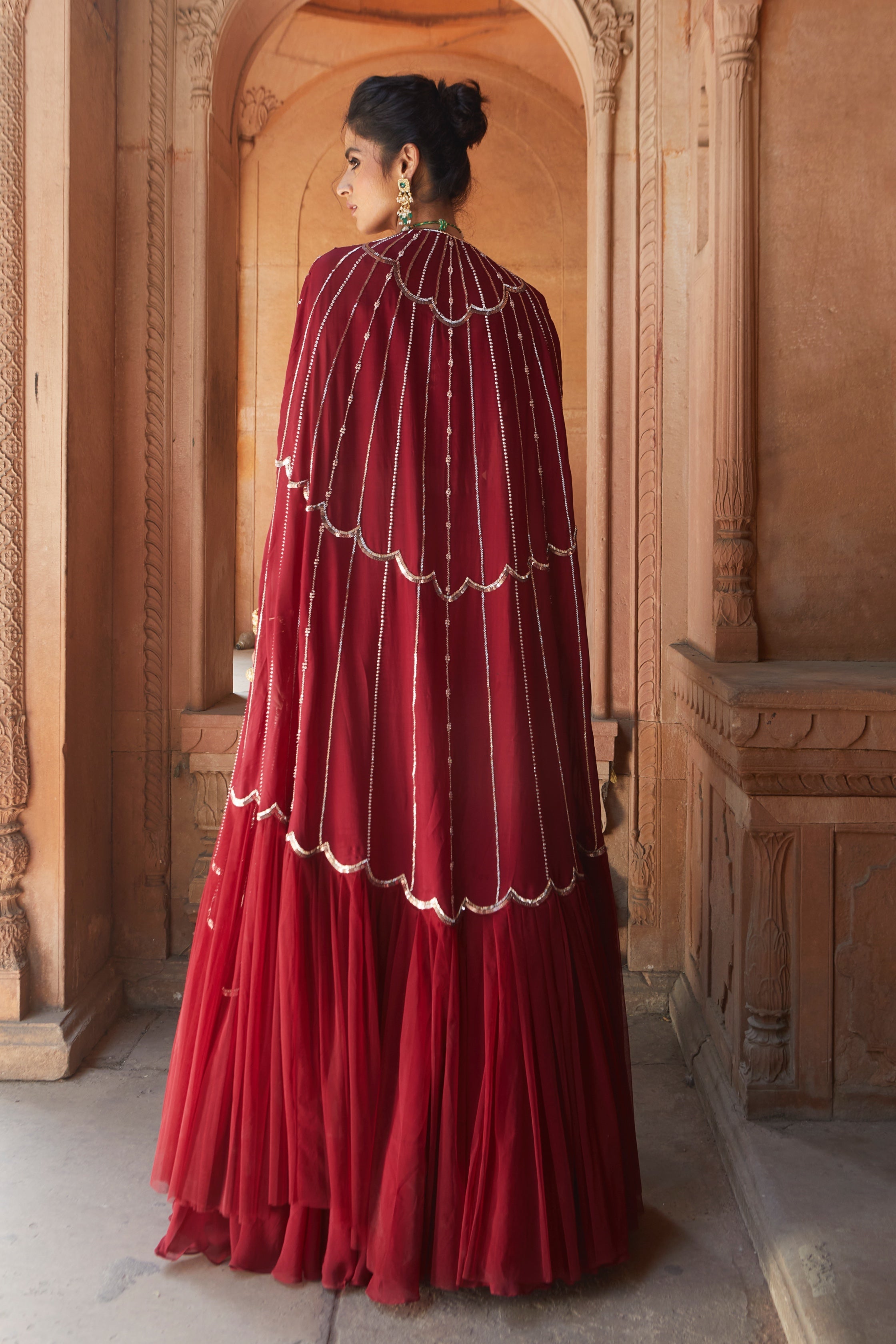 Zetta – georgette lehenga, bisouNYC