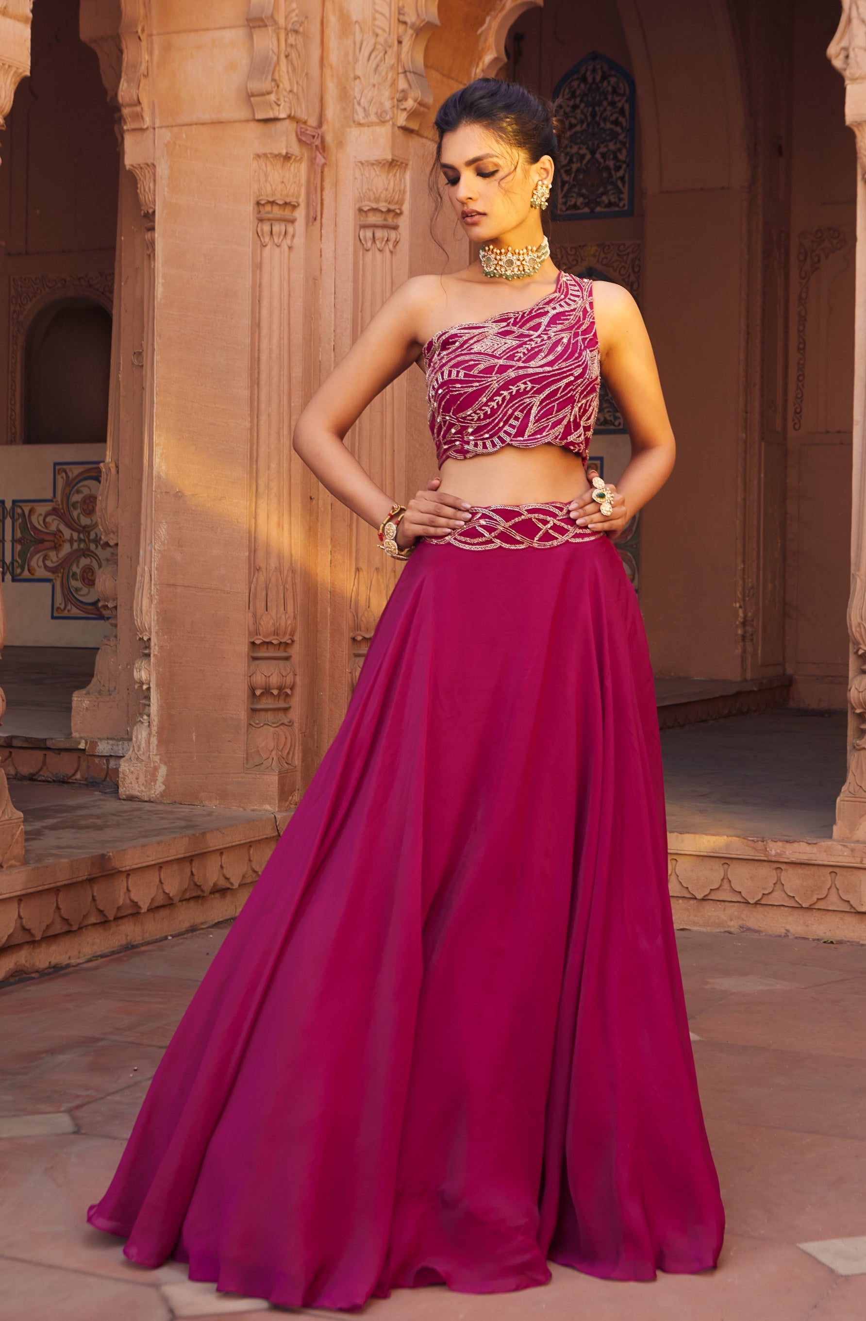 Zoe – net lehenga, bisouNYC
